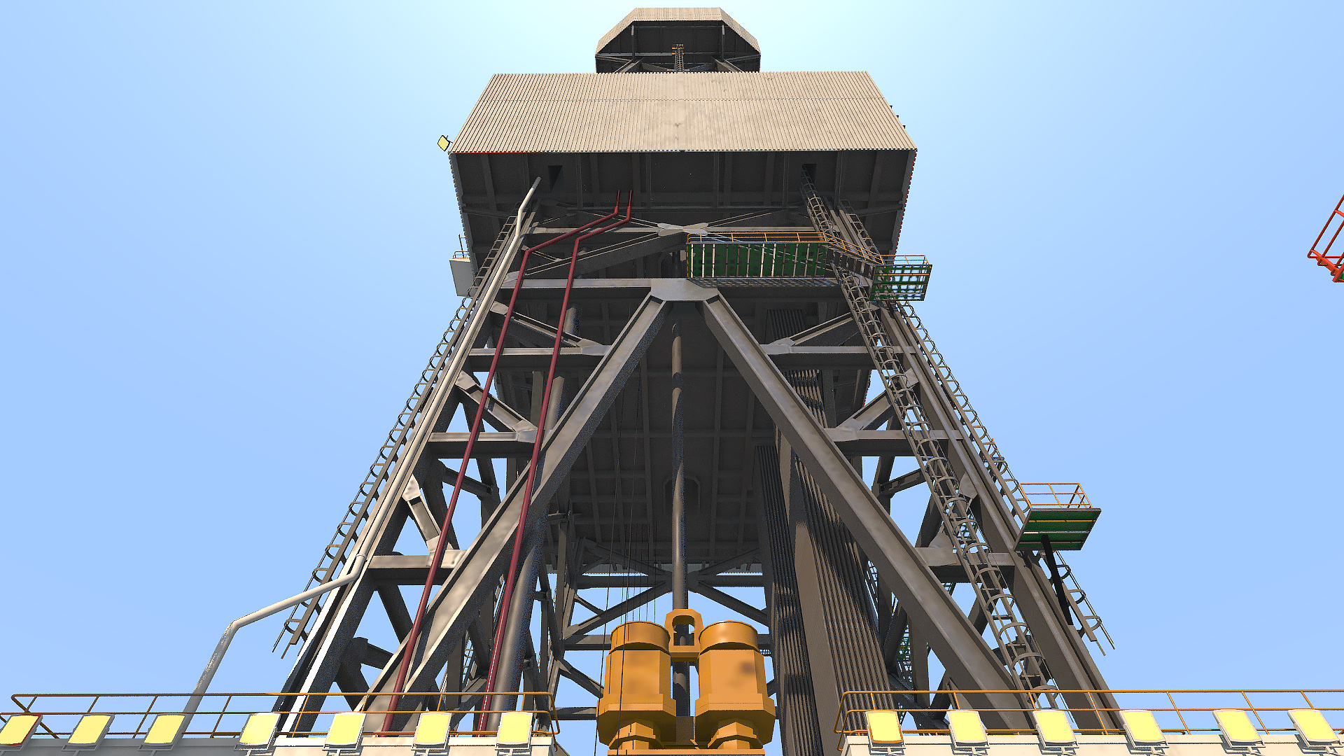 3D WEST VELA Drilling Ship model