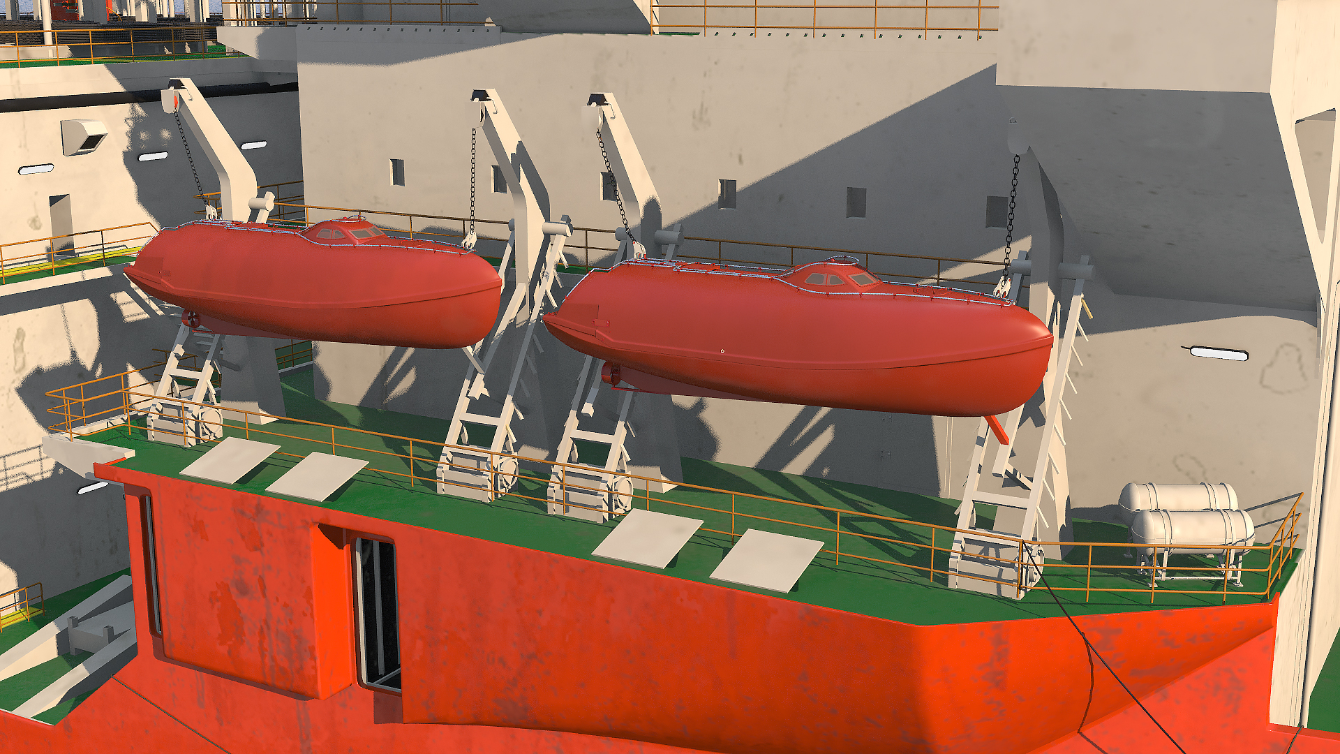 3D WEST VELA Drilling Ship model