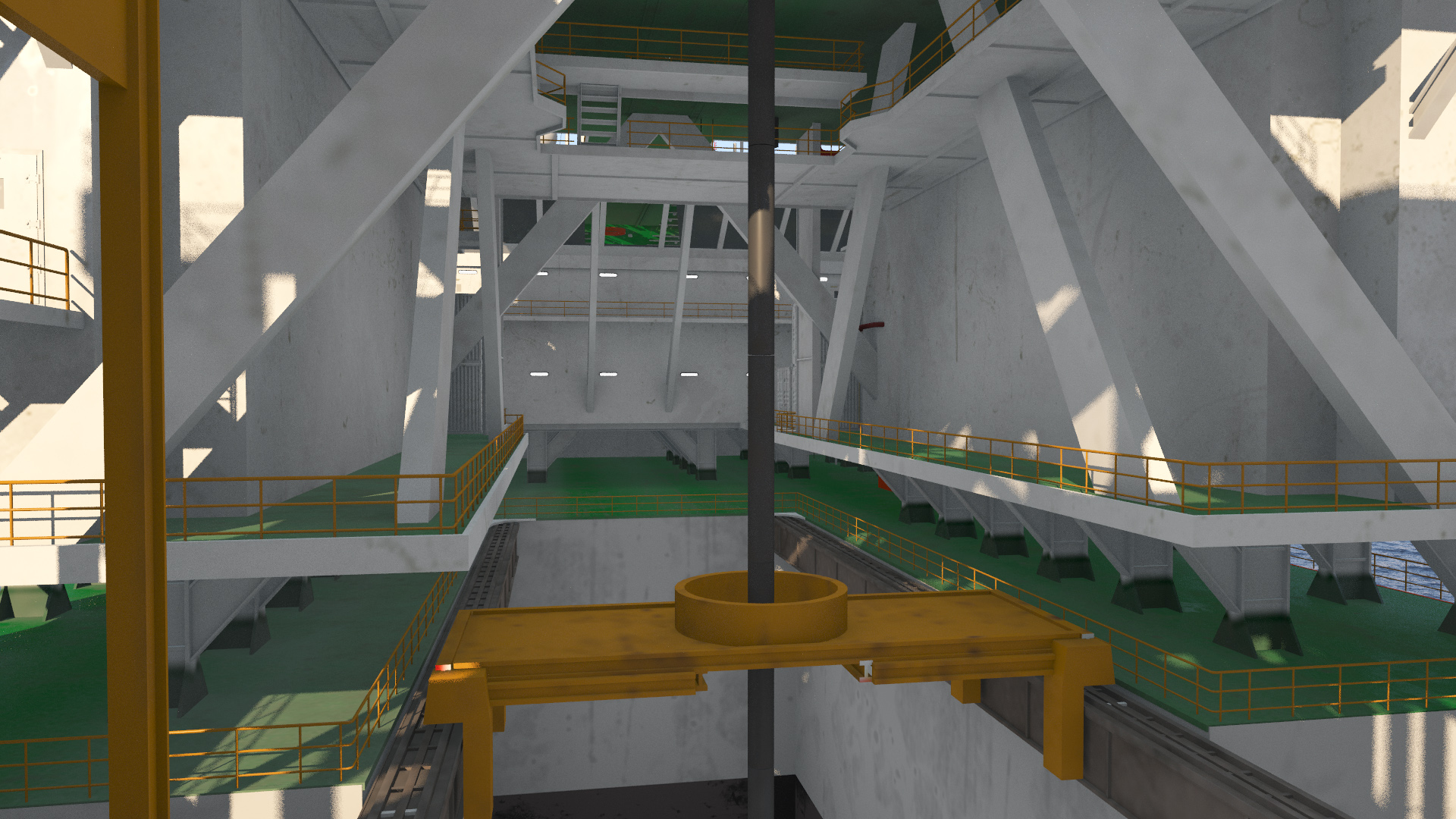3D WEST VELA Drilling Ship model