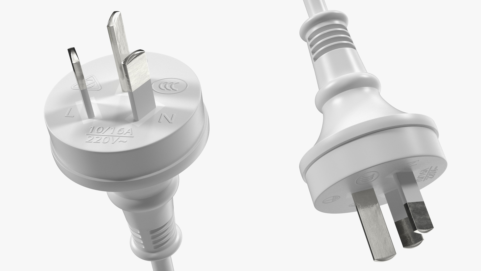 China Electric Plug Type I White 3D