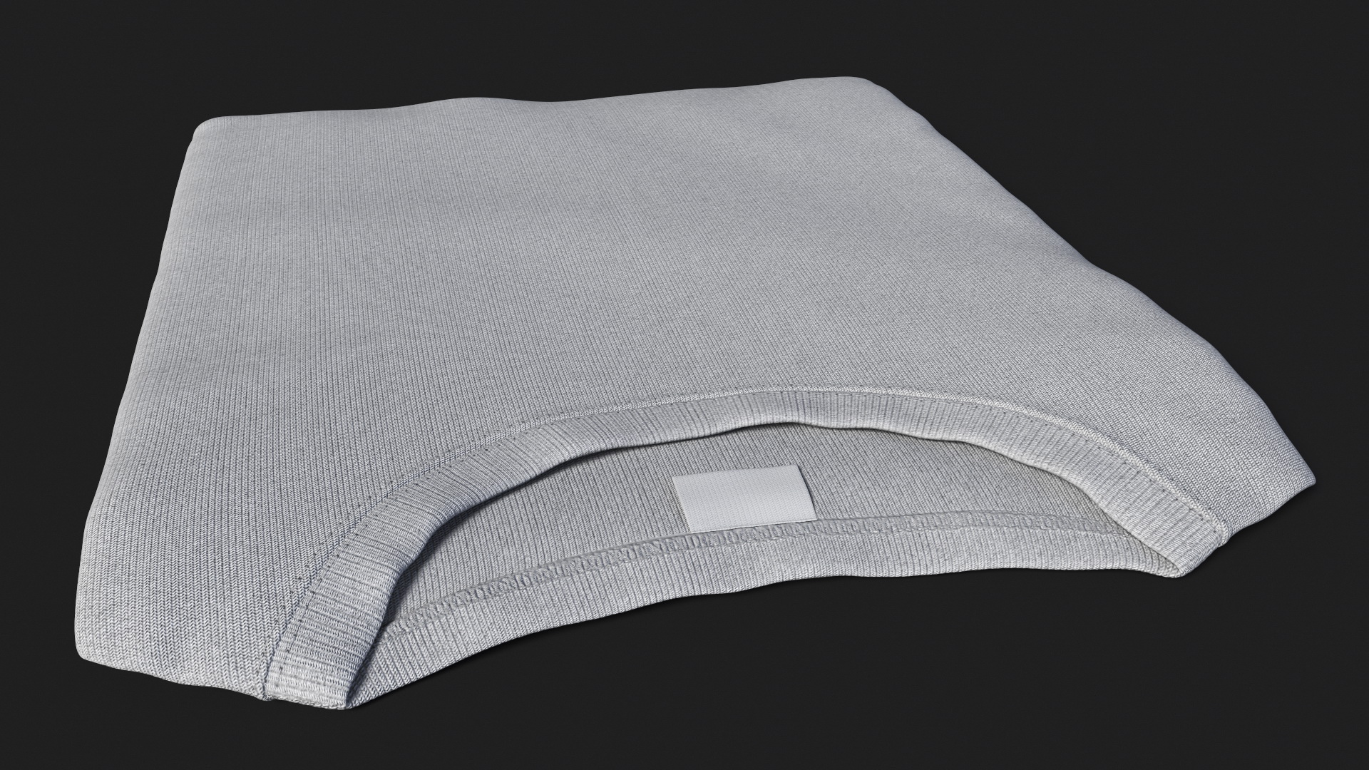 3D model Folded Basic Crew Neck T-Shirt