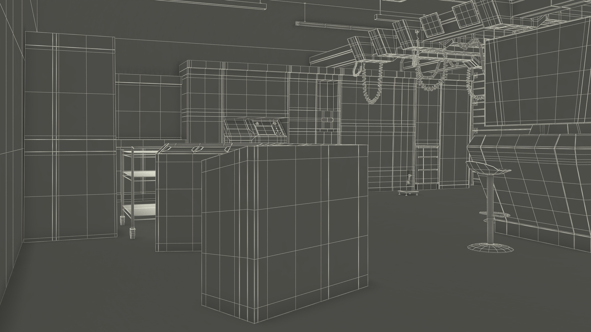 3D Race Car Garage and F1 Car