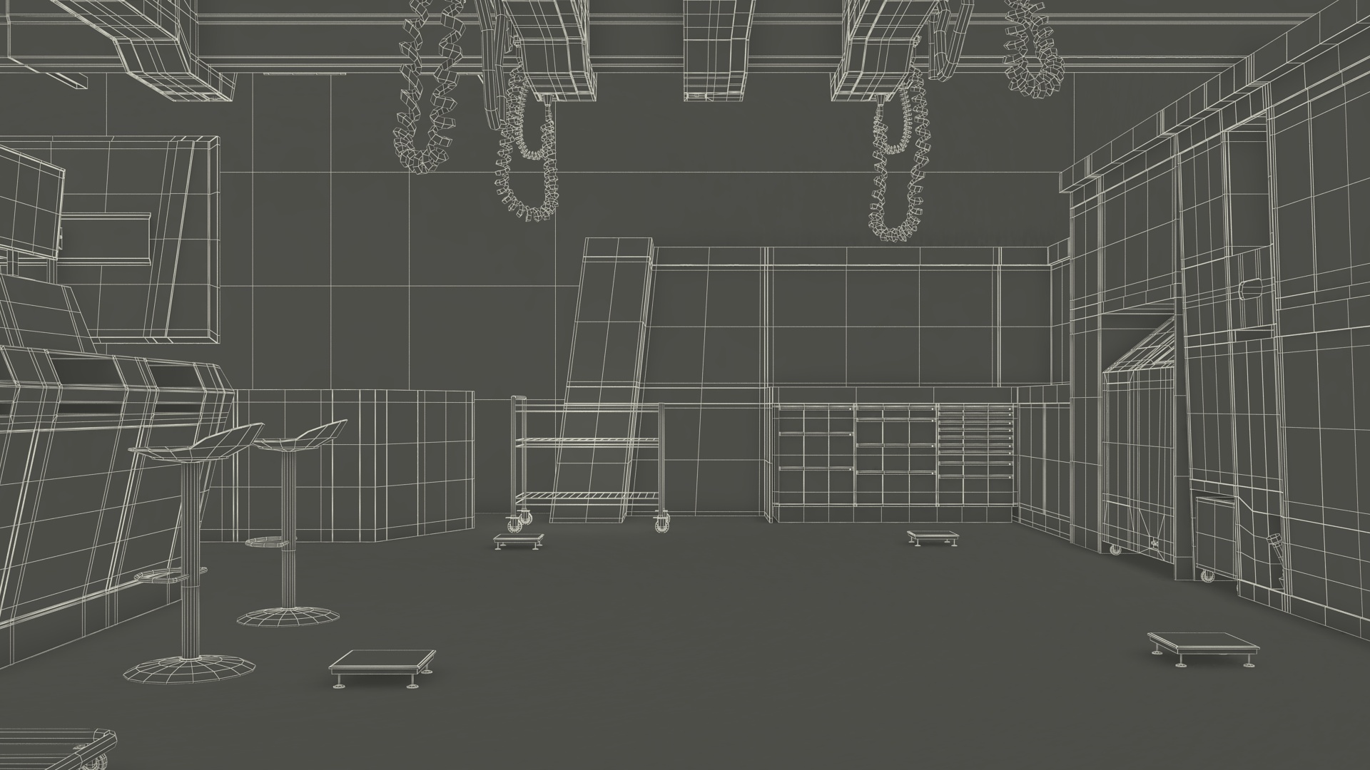 3D Race Car Garage and F1 Car