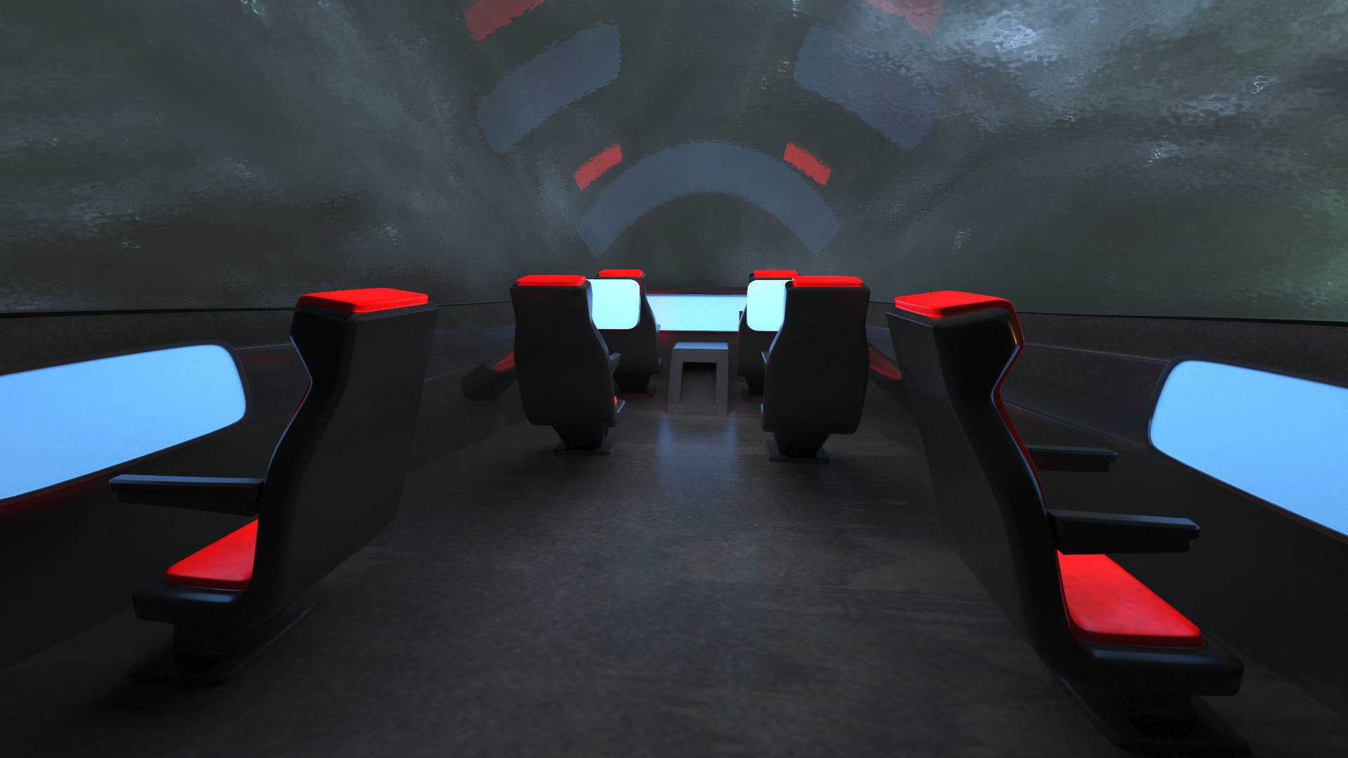 Sci-Fi Space Fighter Craft Black 3D