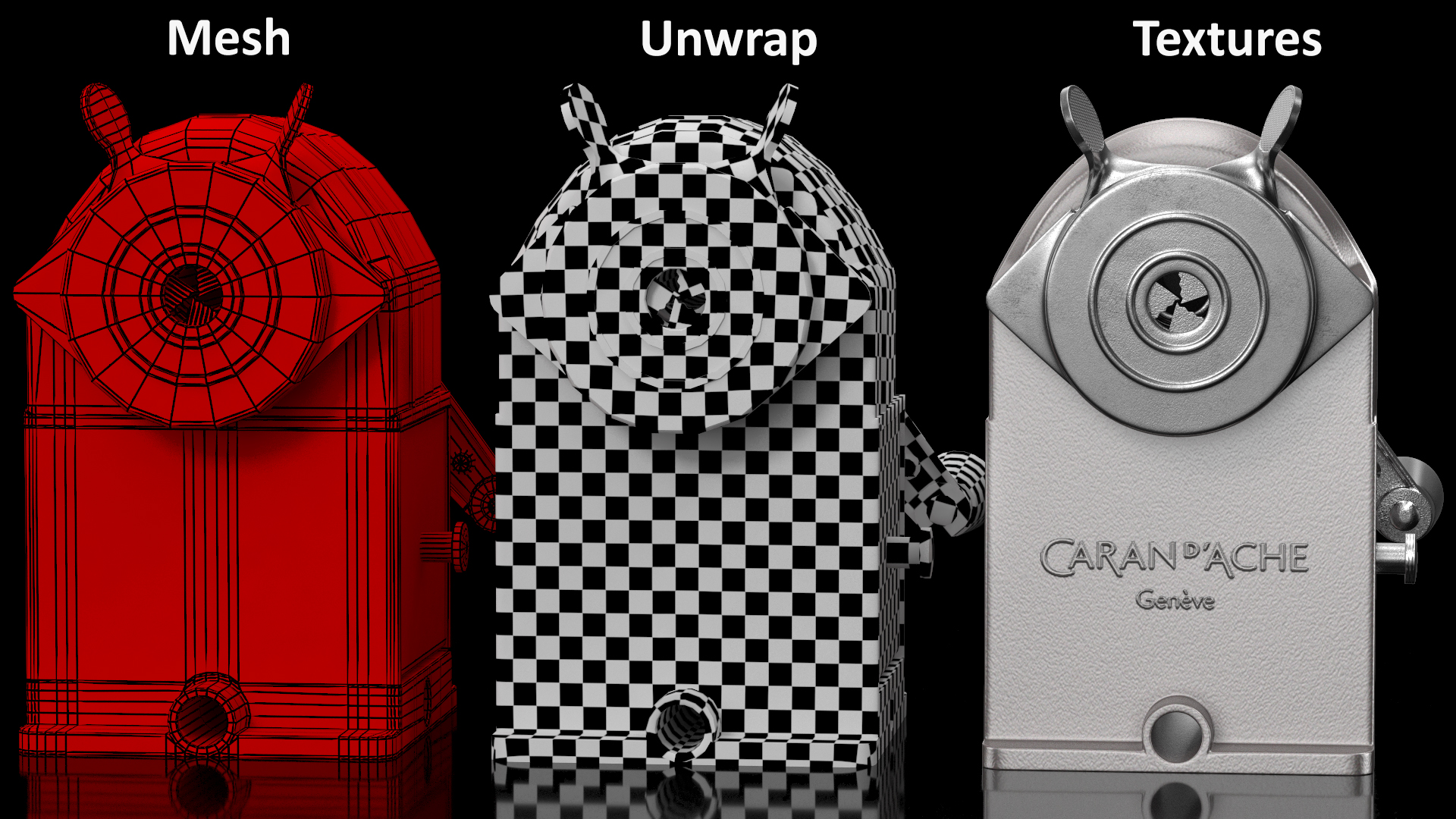 3D model Caran dAche Geneve Pencil Sharpener