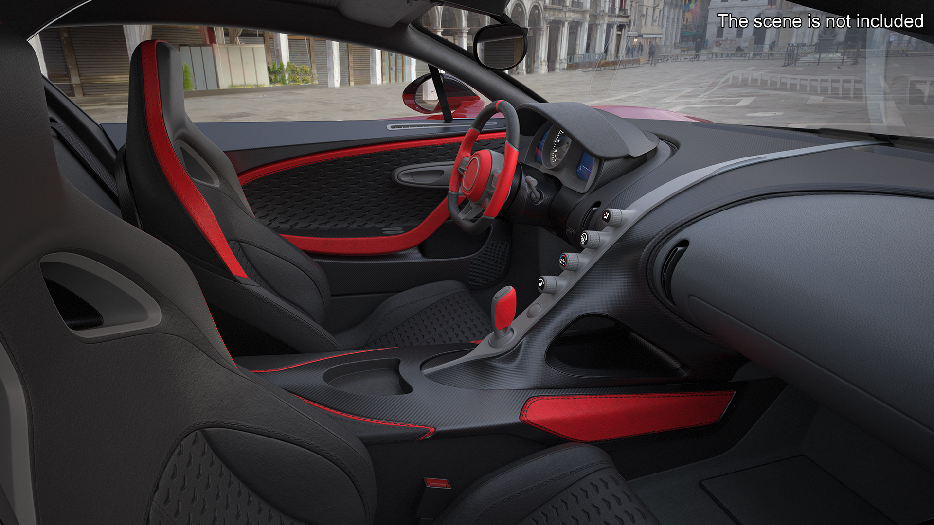 3D model Hypercar Luxury Racer Red