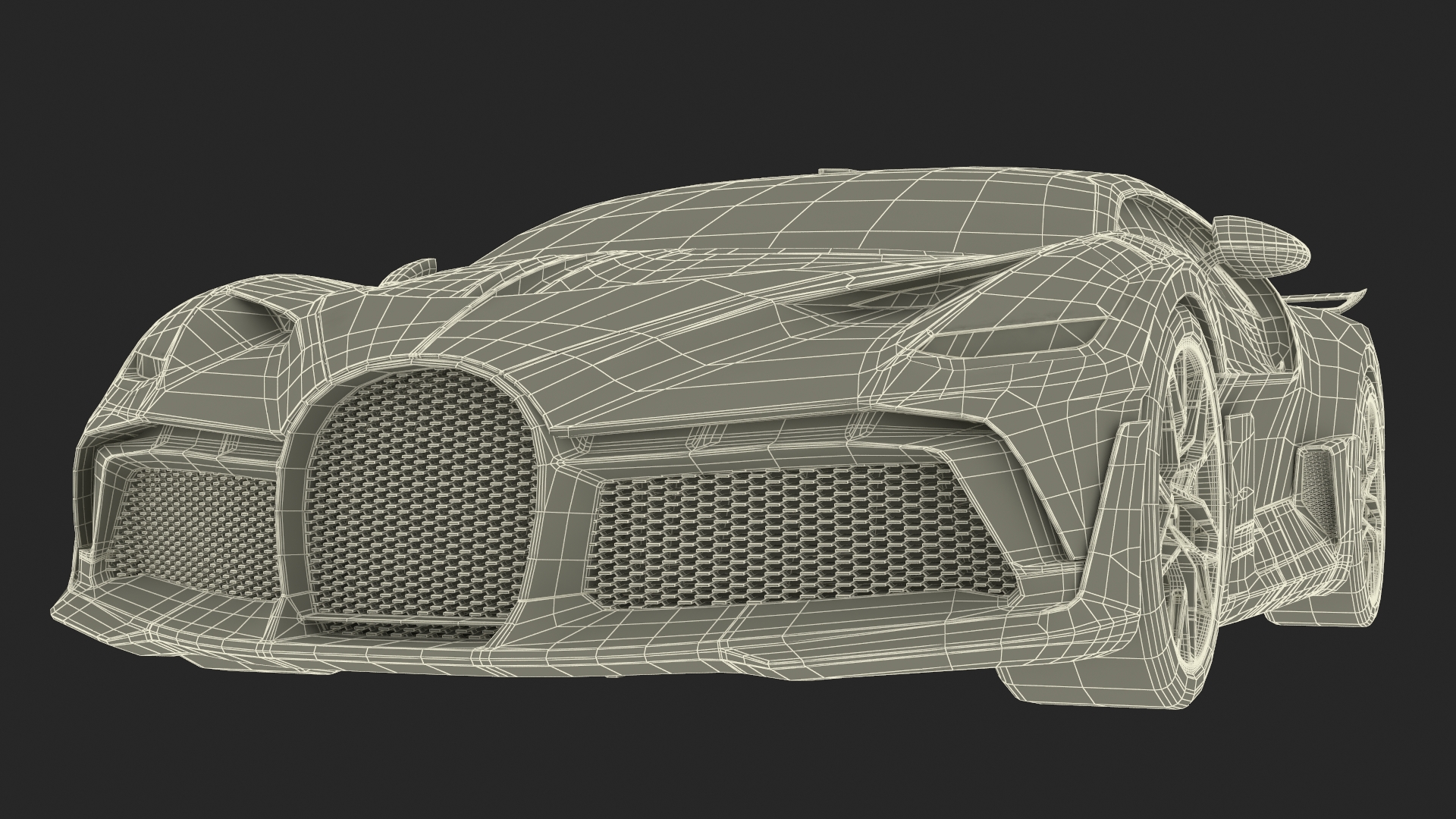 3D model Hypercar Luxury Racer Red