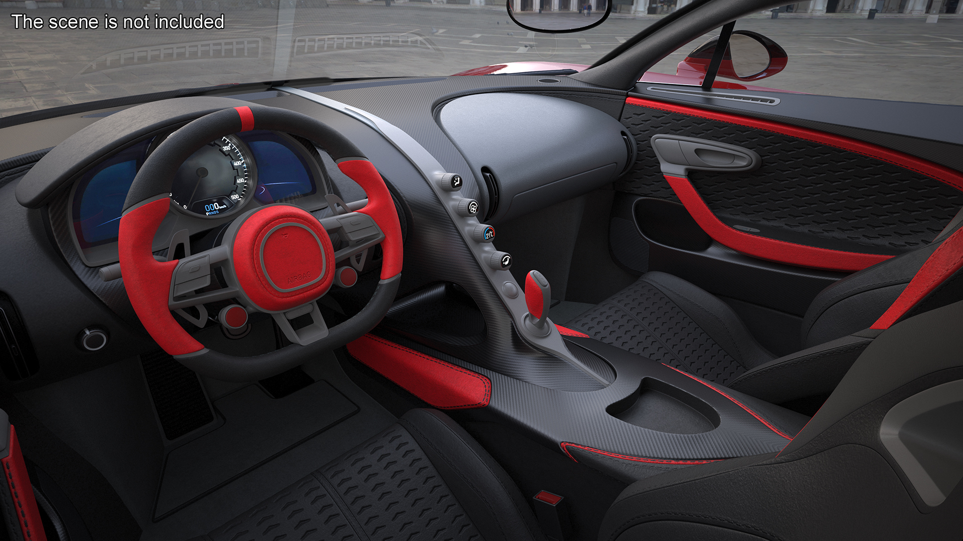 3D model Hypercar Luxury Racer Red