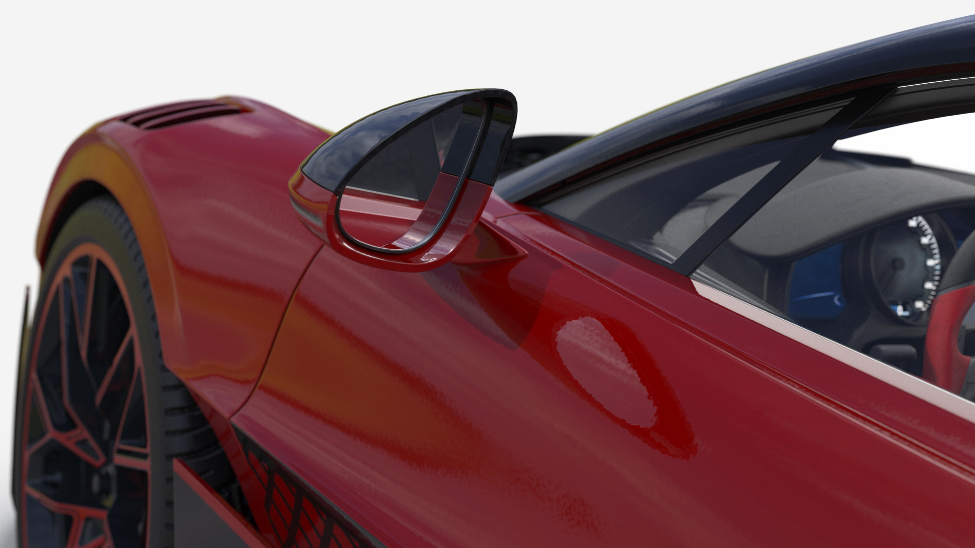 3D model Hypercar Luxury Racer Red