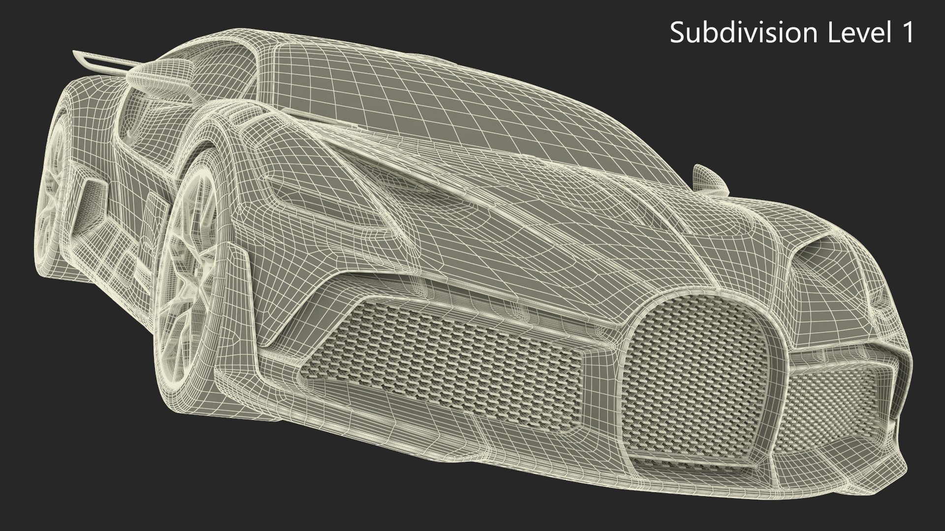 3D model Hypercar Luxury Racer Red