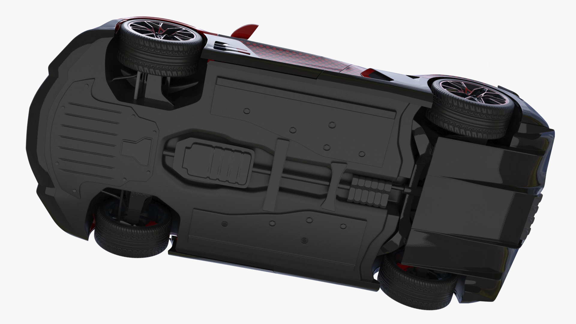 3D model Hypercar Luxury Racer Red