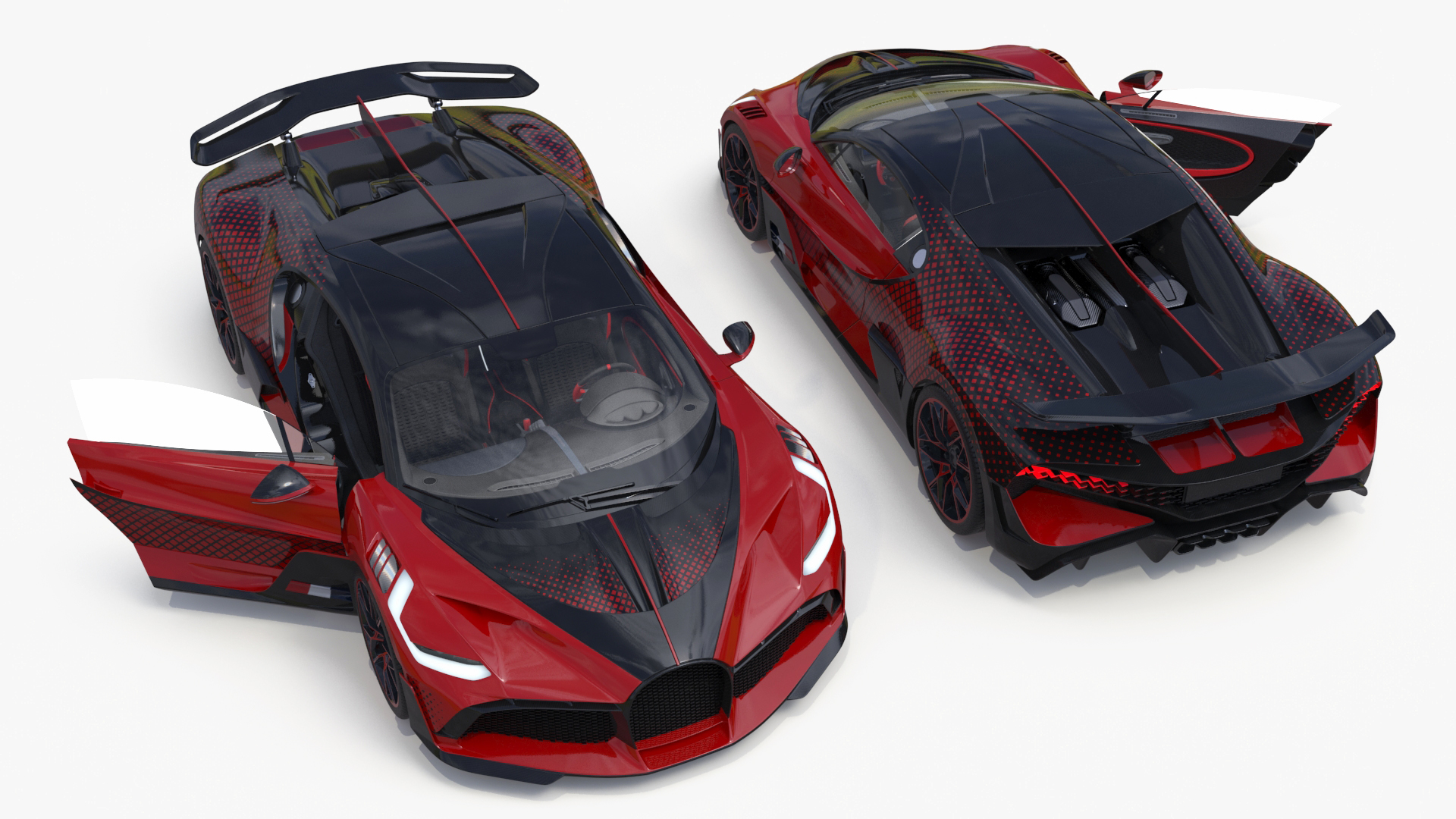 3D model Hypercar Luxury Racer Red