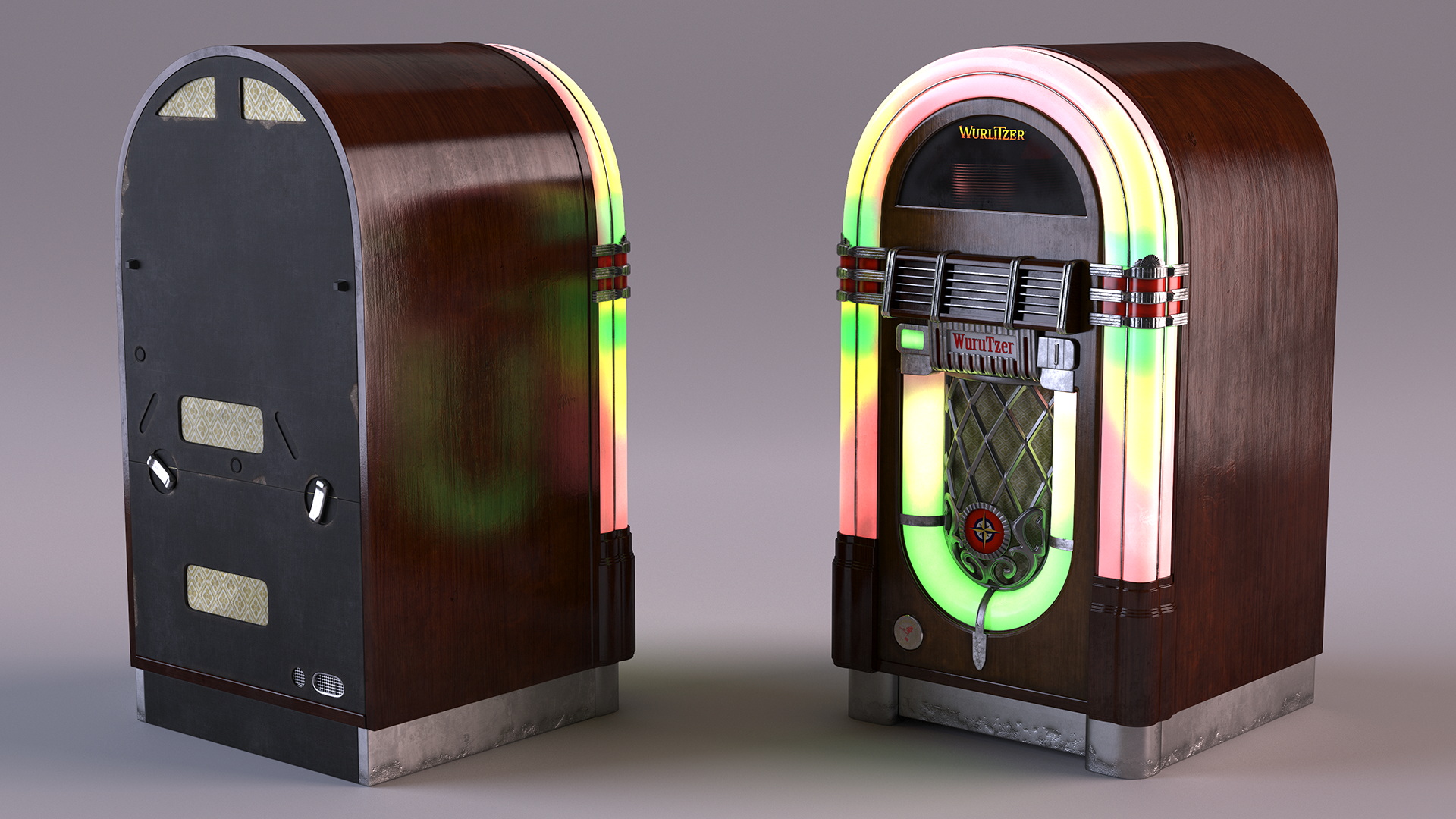 American Vintage Jukebox Wurlitzer 3D model
