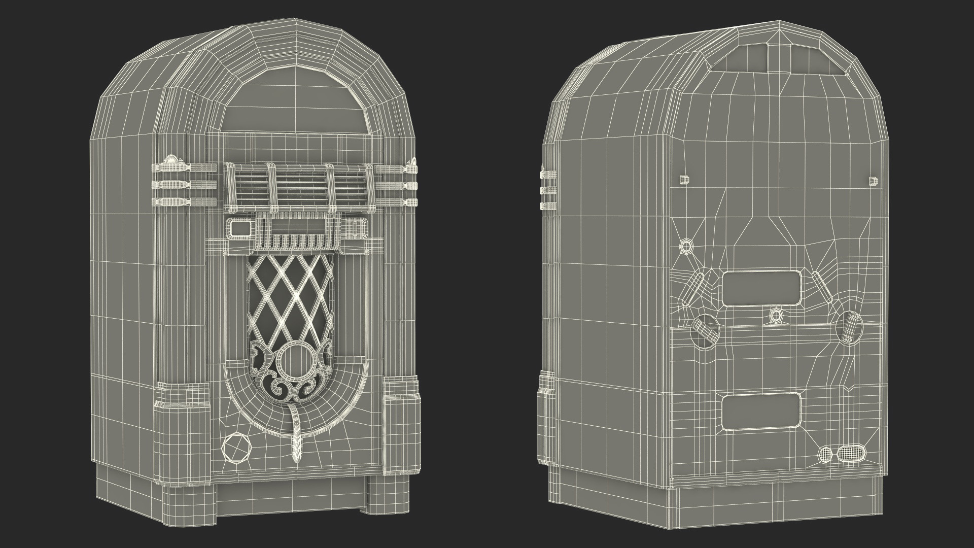 American Vintage Jukebox Wurlitzer 3D model