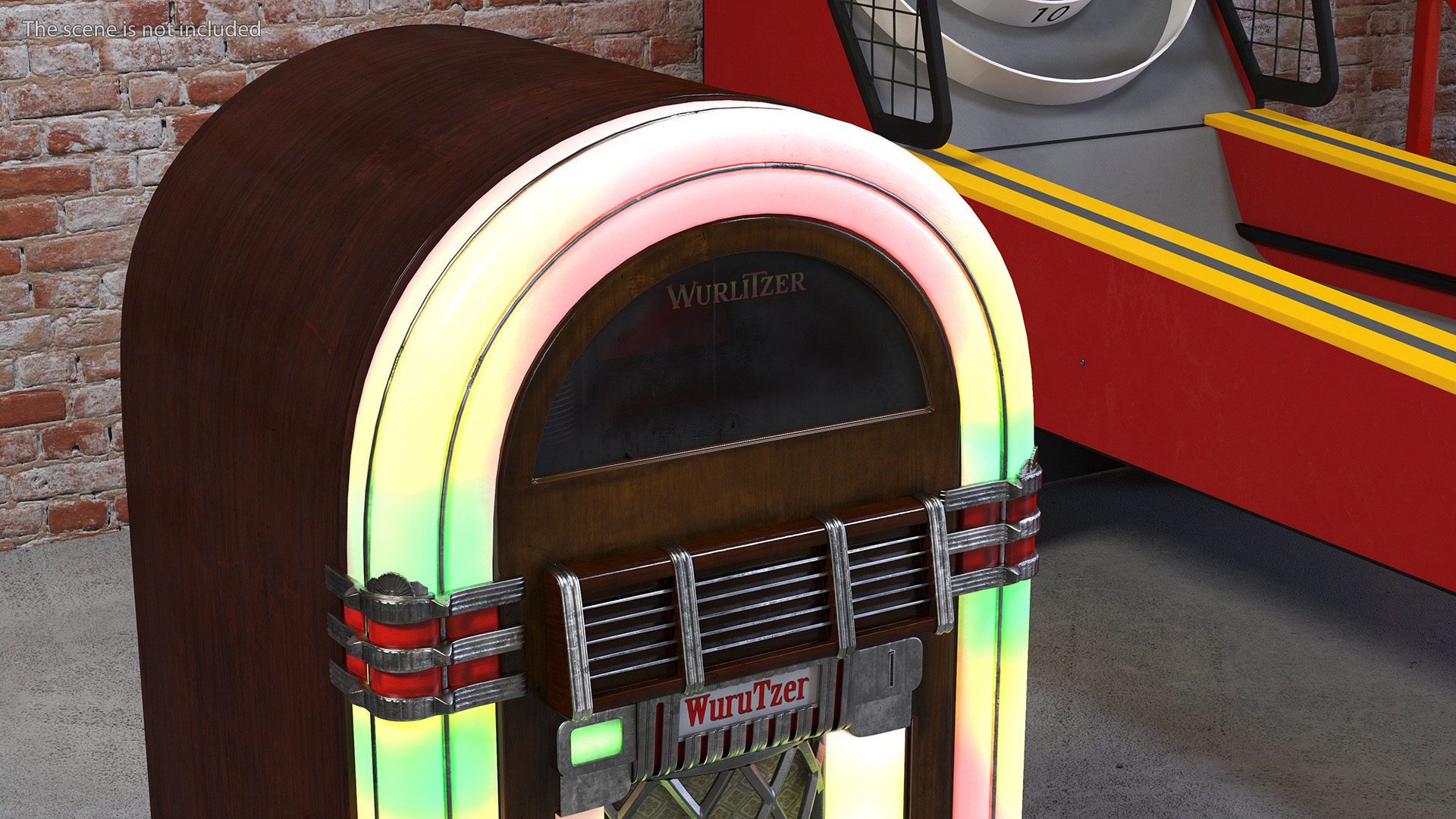 American Vintage Jukebox Wurlitzer 3D model
