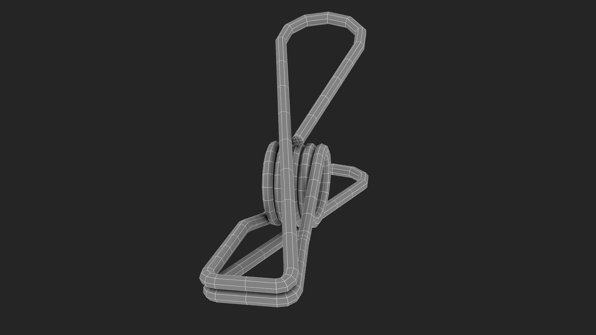 Steel Clothes Peg Bronze 3D model