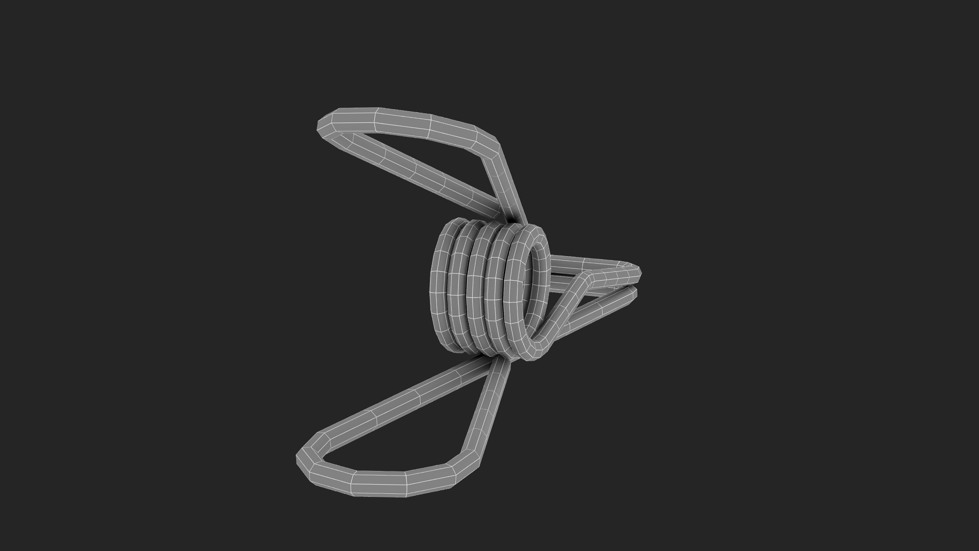 Steel Clothes Peg Bronze 3D model