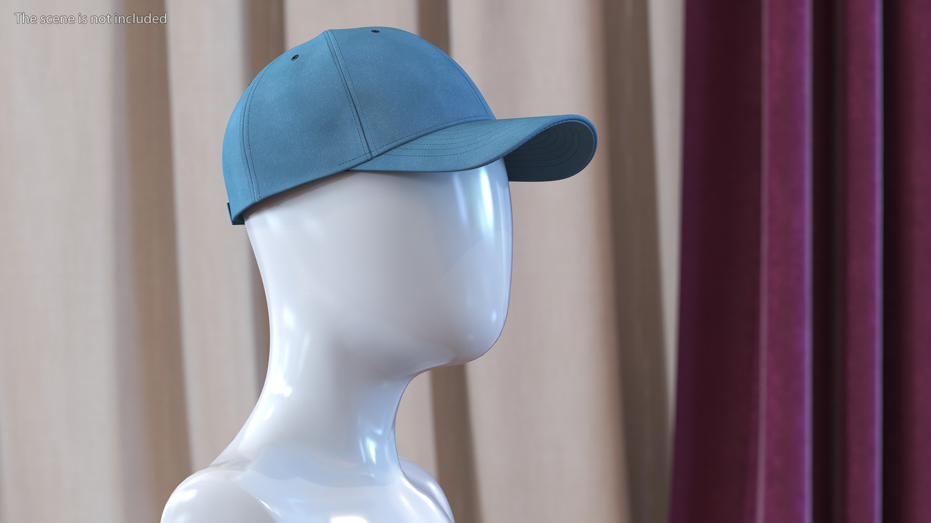Cap Your Brand Blue 3D model