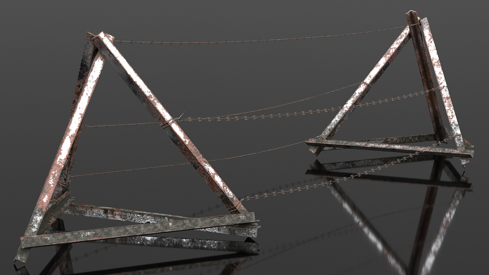3D Razor Wire Block