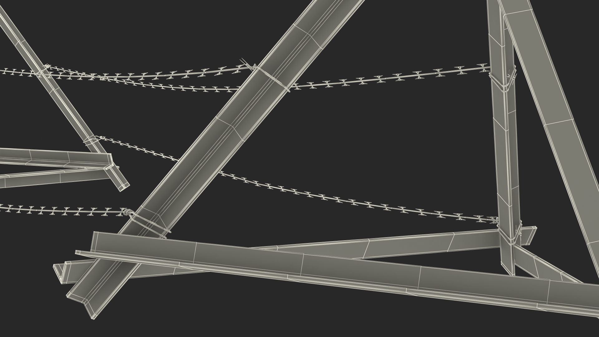 3D Razor Wire Block