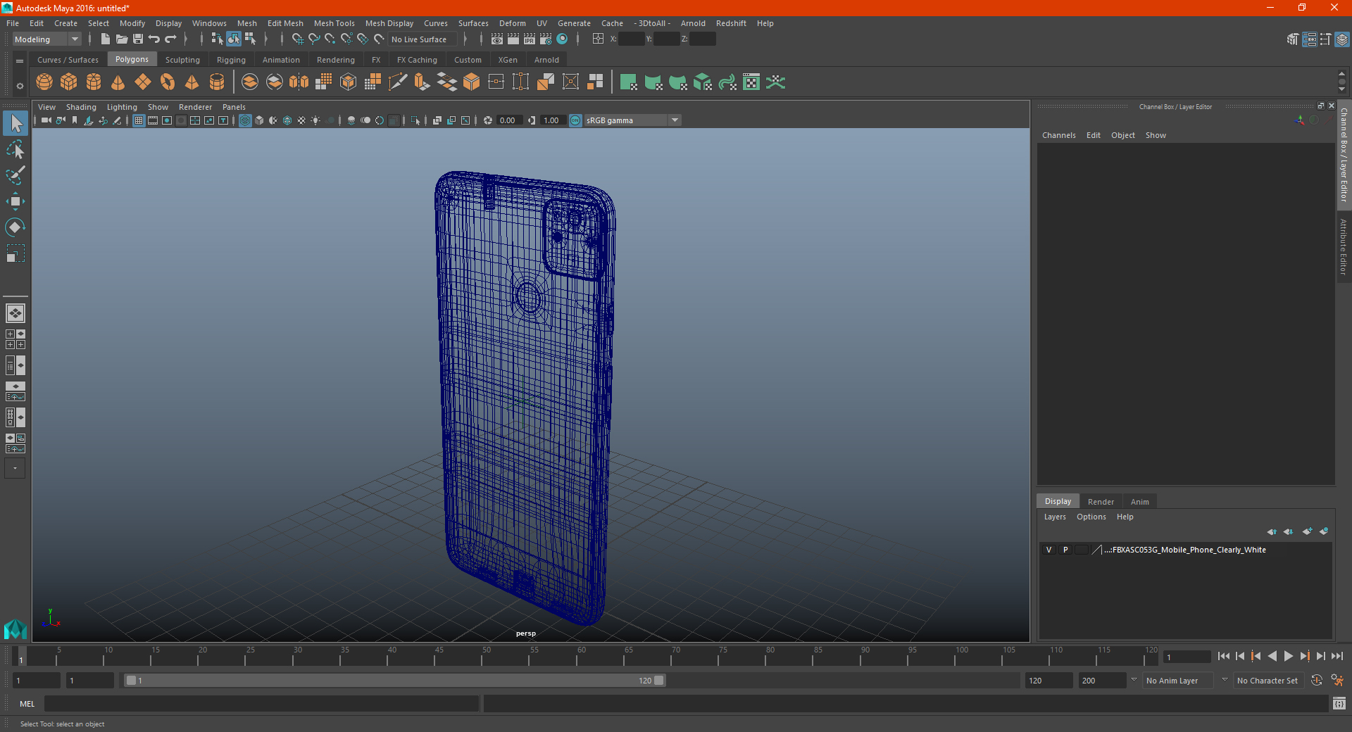 5G Mobile Phone Cheeky Orange 3D model