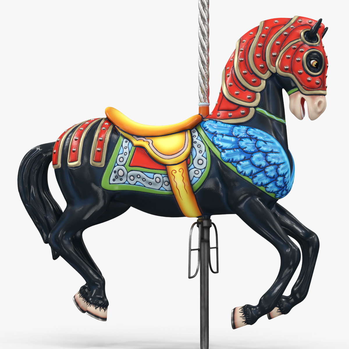 Carousel Horse Ebony