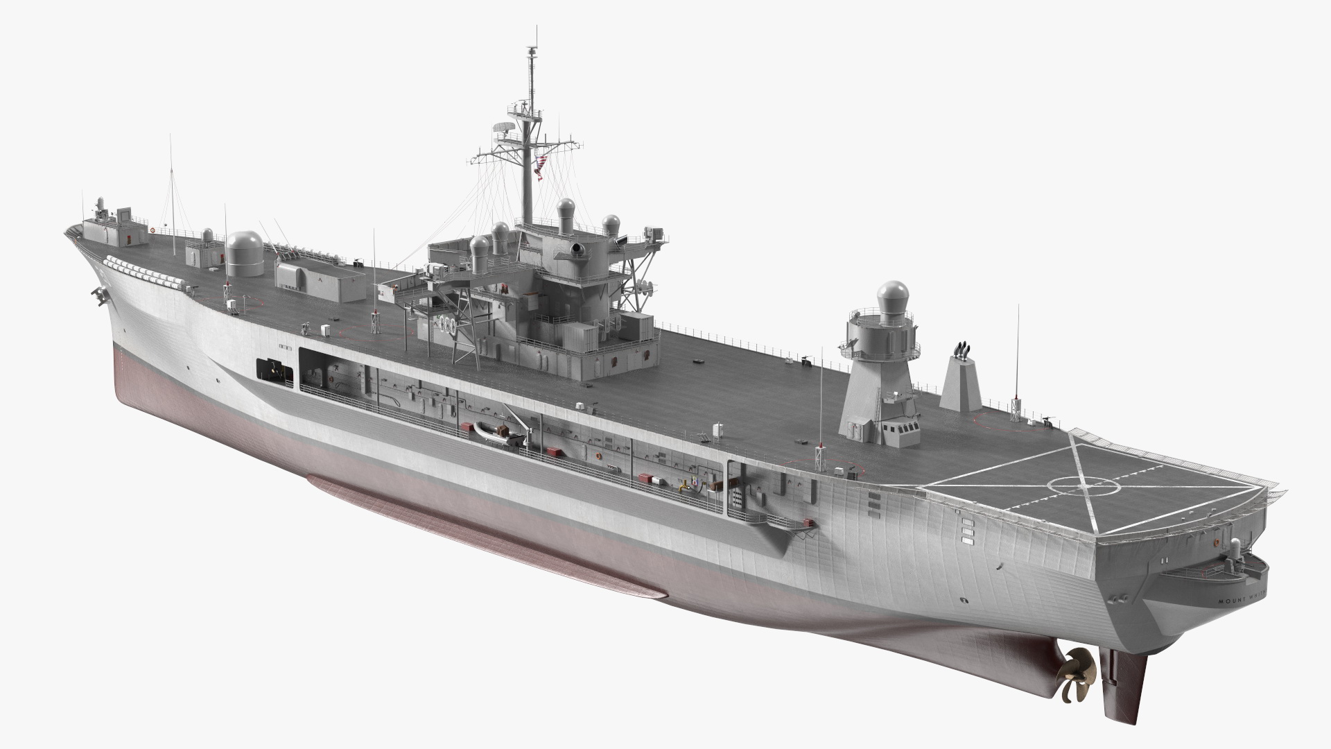 3D model Command Ship USS Mount Whitney