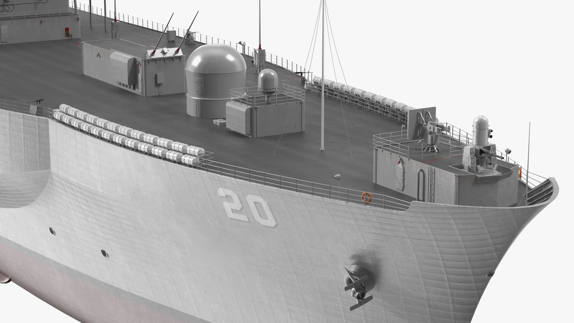 3D model Command Ship USS Mount Whitney