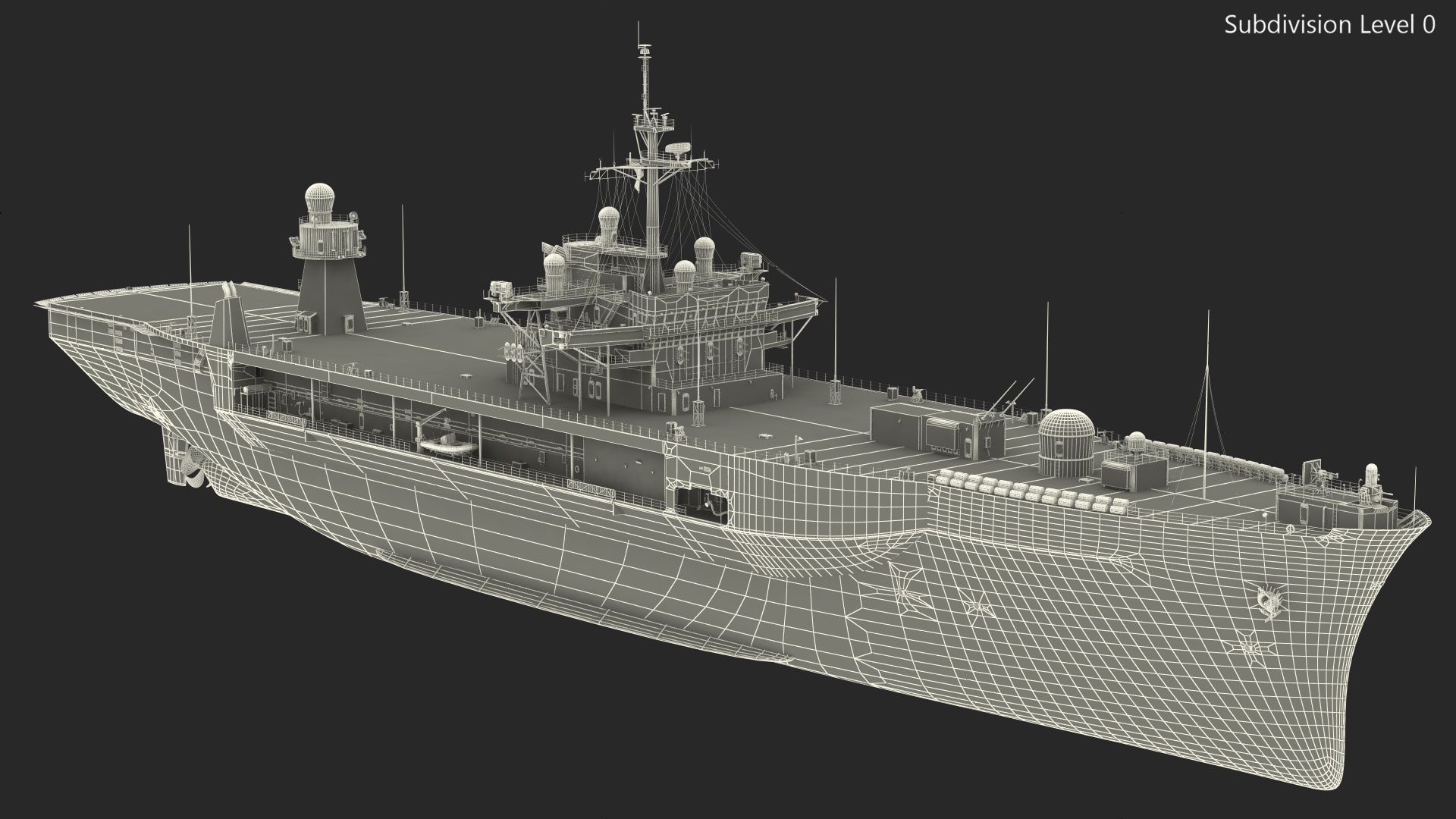 3D model Command Ship USS Mount Whitney