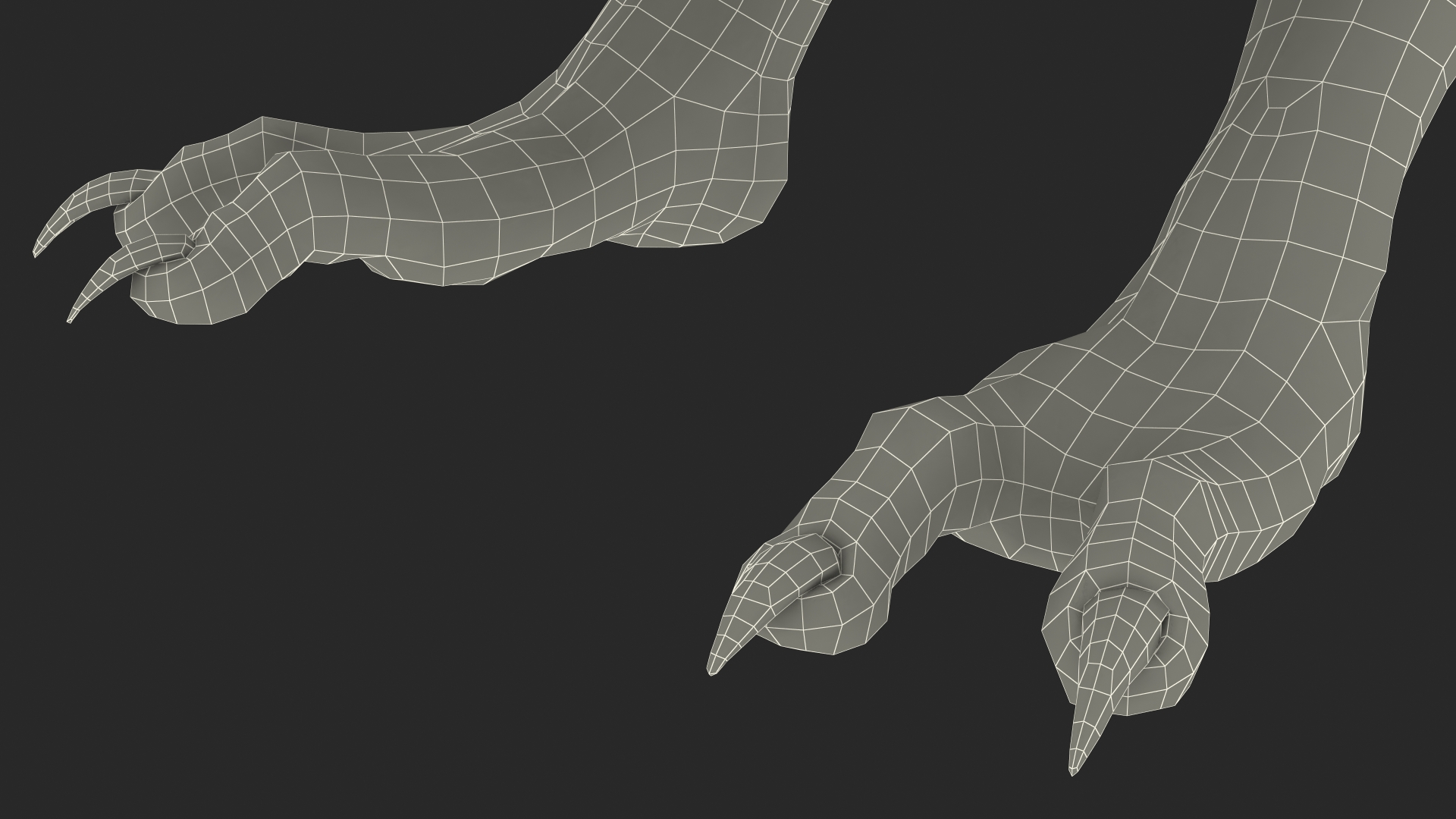 3D model Monster Creature Standing Pose