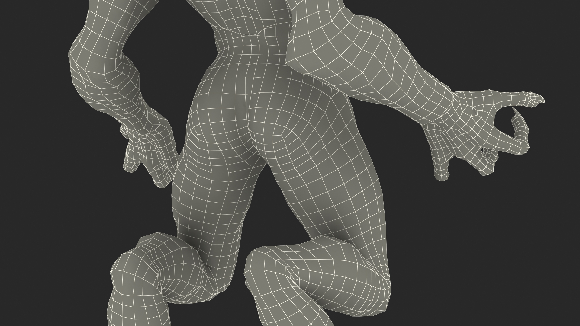 3D model Monster Creature Standing Pose