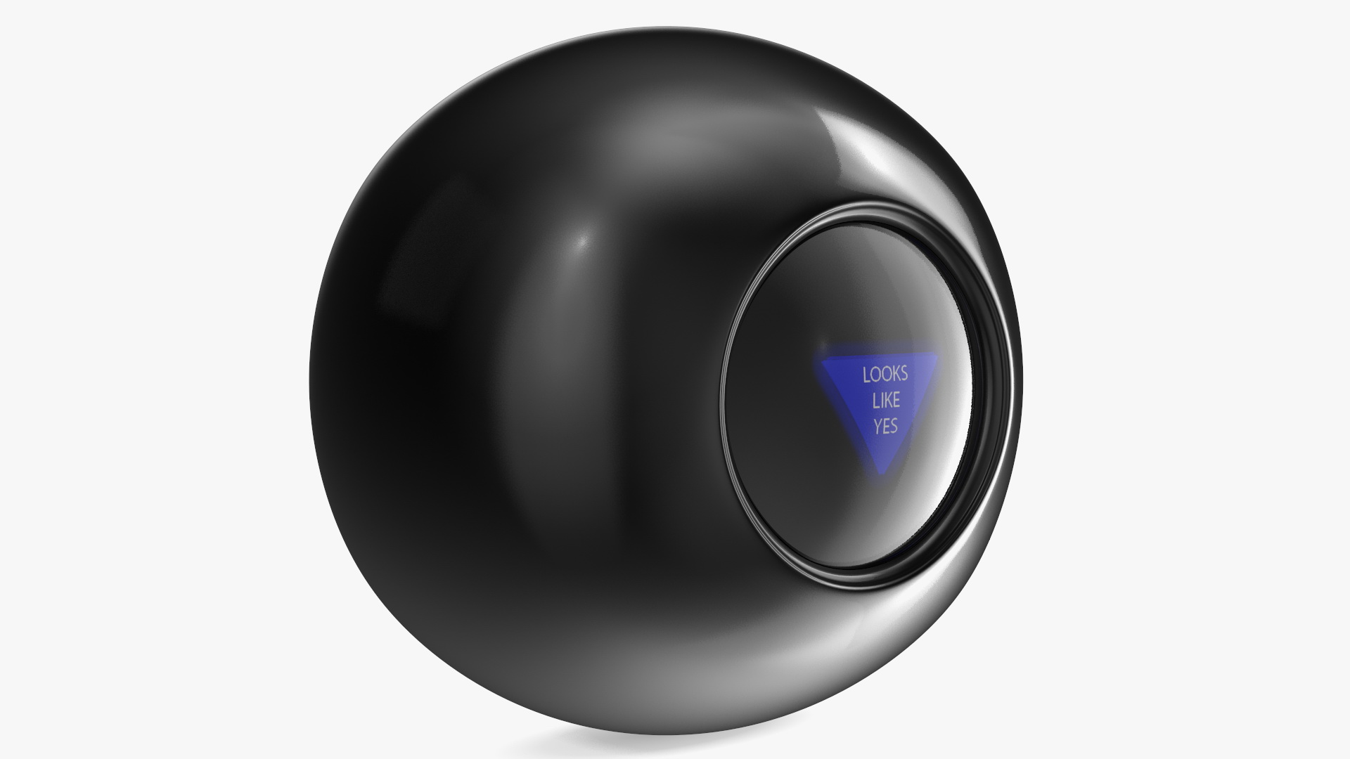 3D Magic 8 Ball Yes Answer model