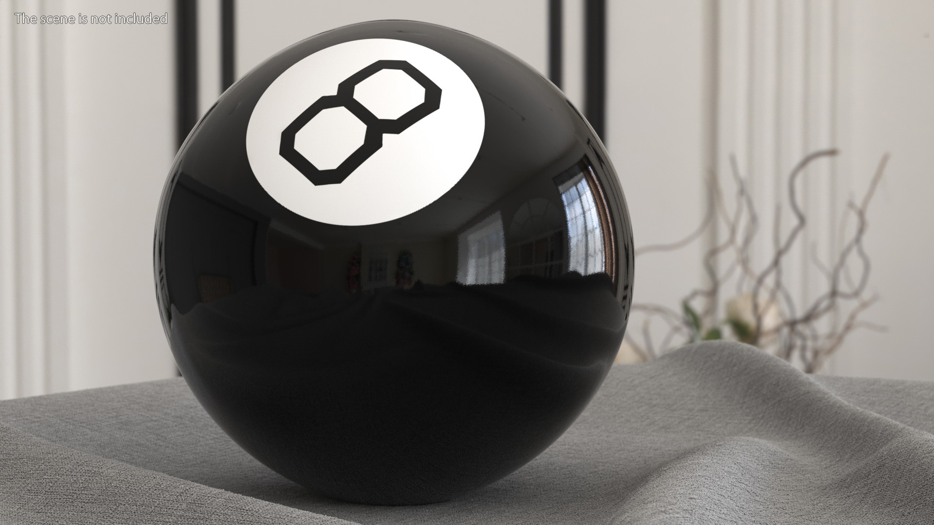 3D Magic 8 Ball Yes Answer model