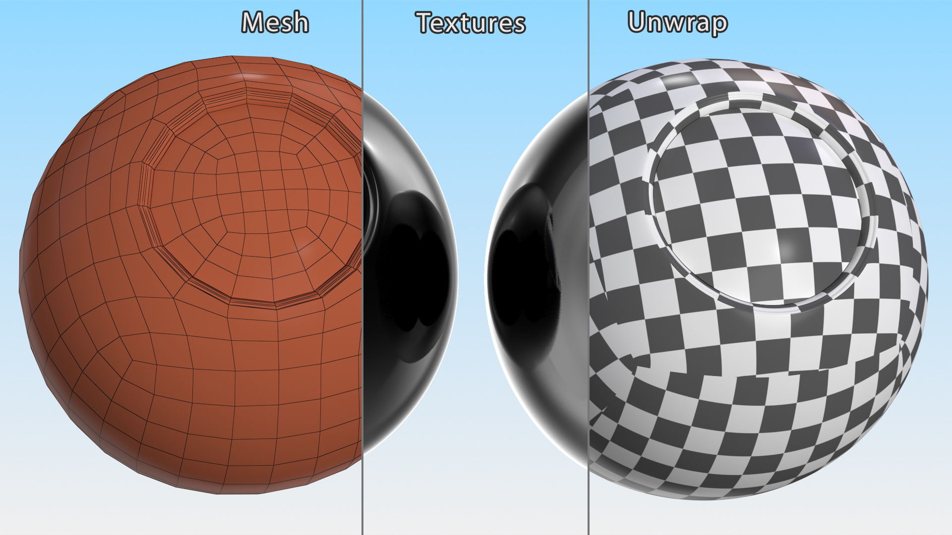 3D Magic 8 Ball Yes Answer model