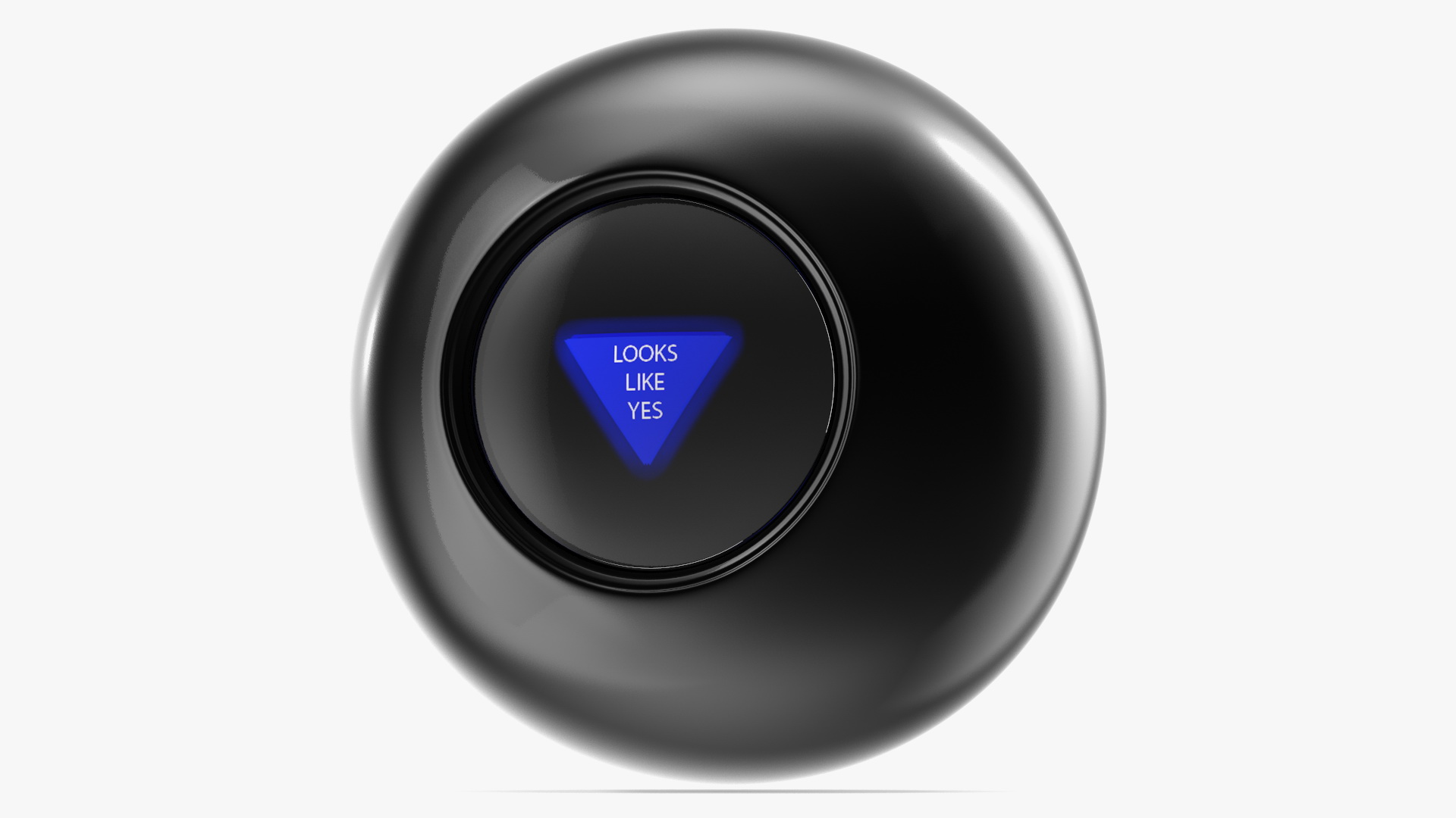 3D Magic 8 Ball Yes Answer model