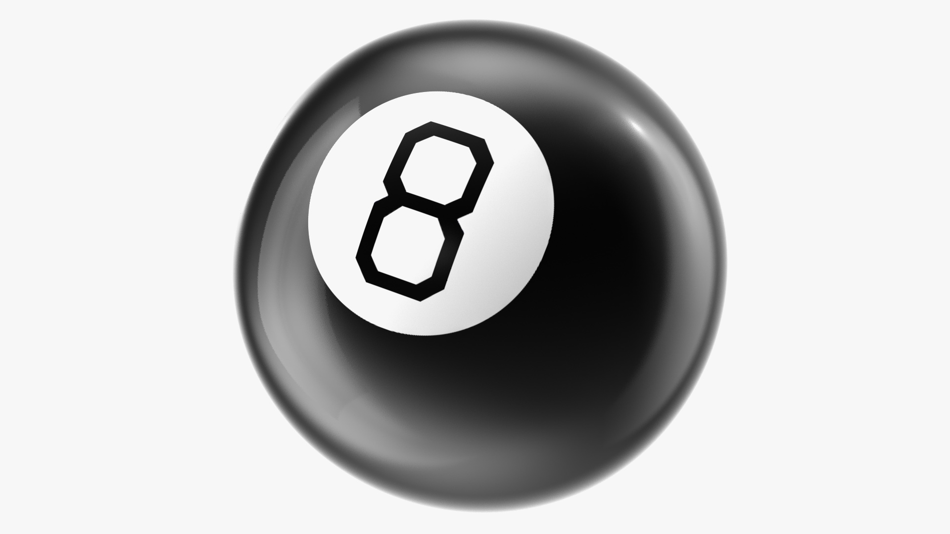 3D Magic 8 Ball Yes Answer model