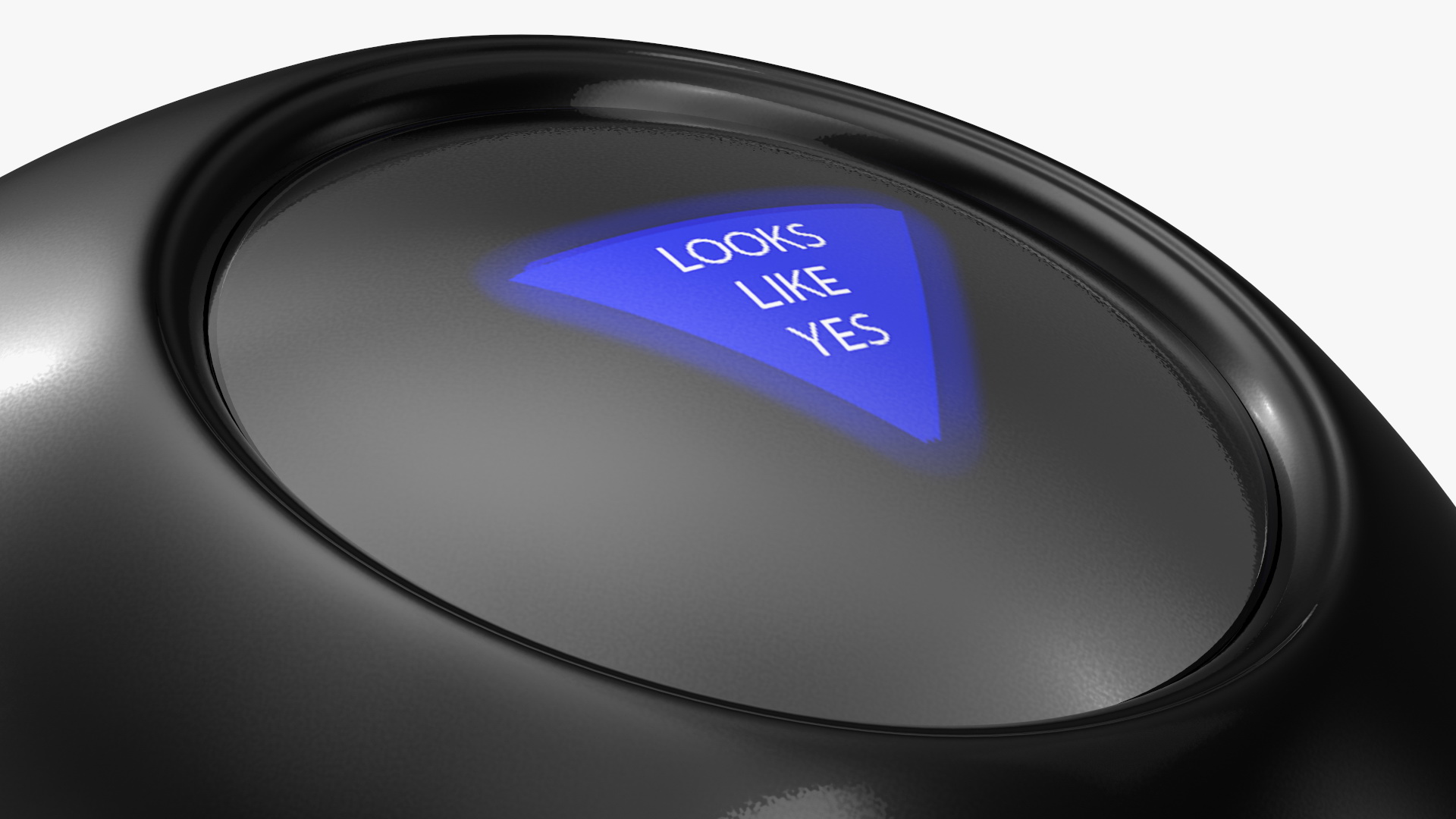 3D Magic 8 Ball Yes Answer model