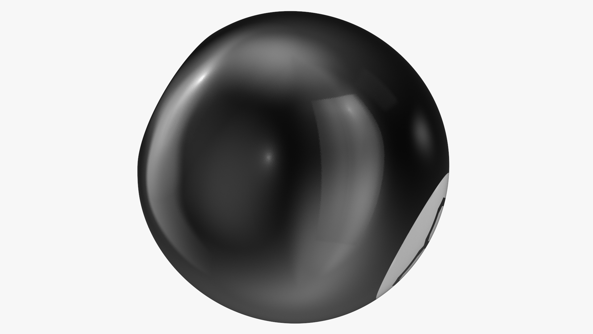3D Magic 8 Ball Yes Answer model
