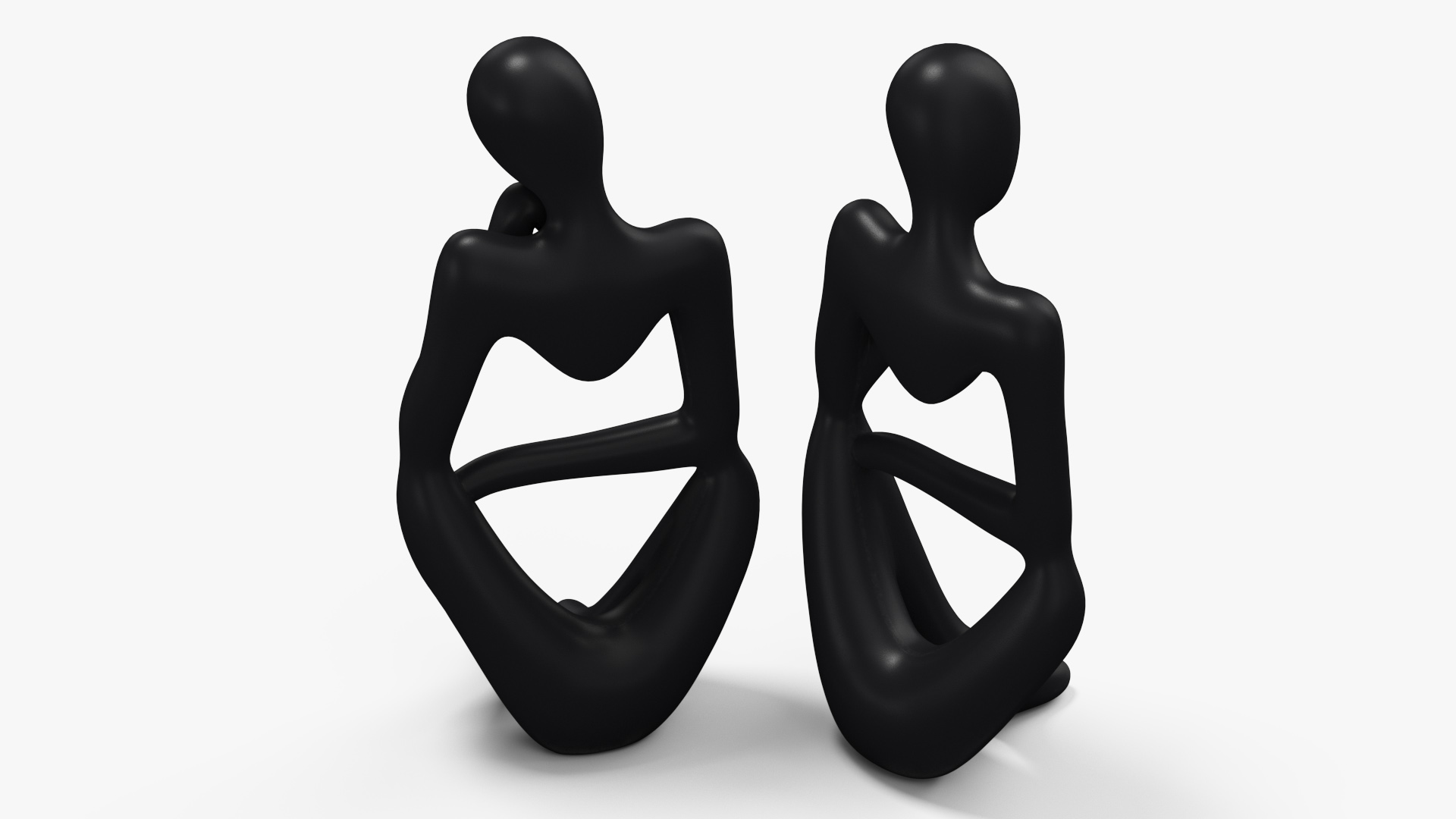 3D model Artistic Human Sculpture Black
