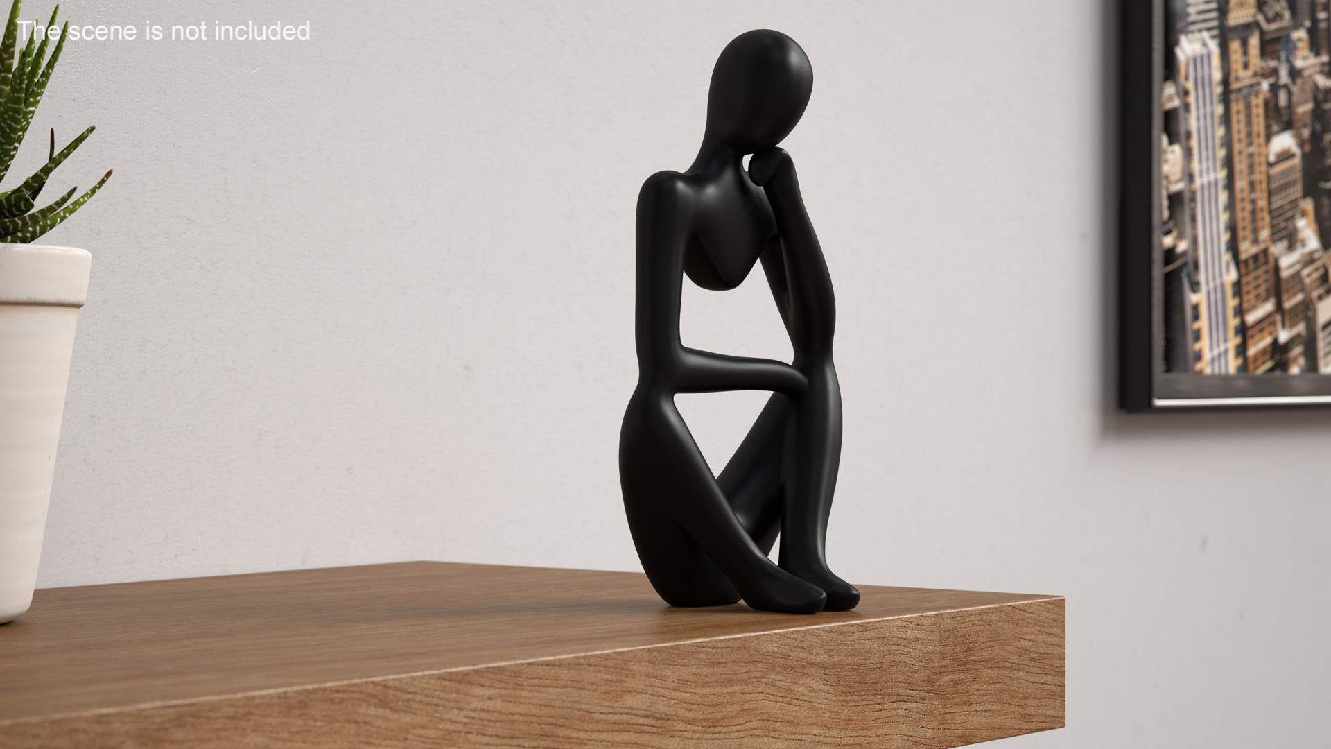 3D model Artistic Human Sculpture Black