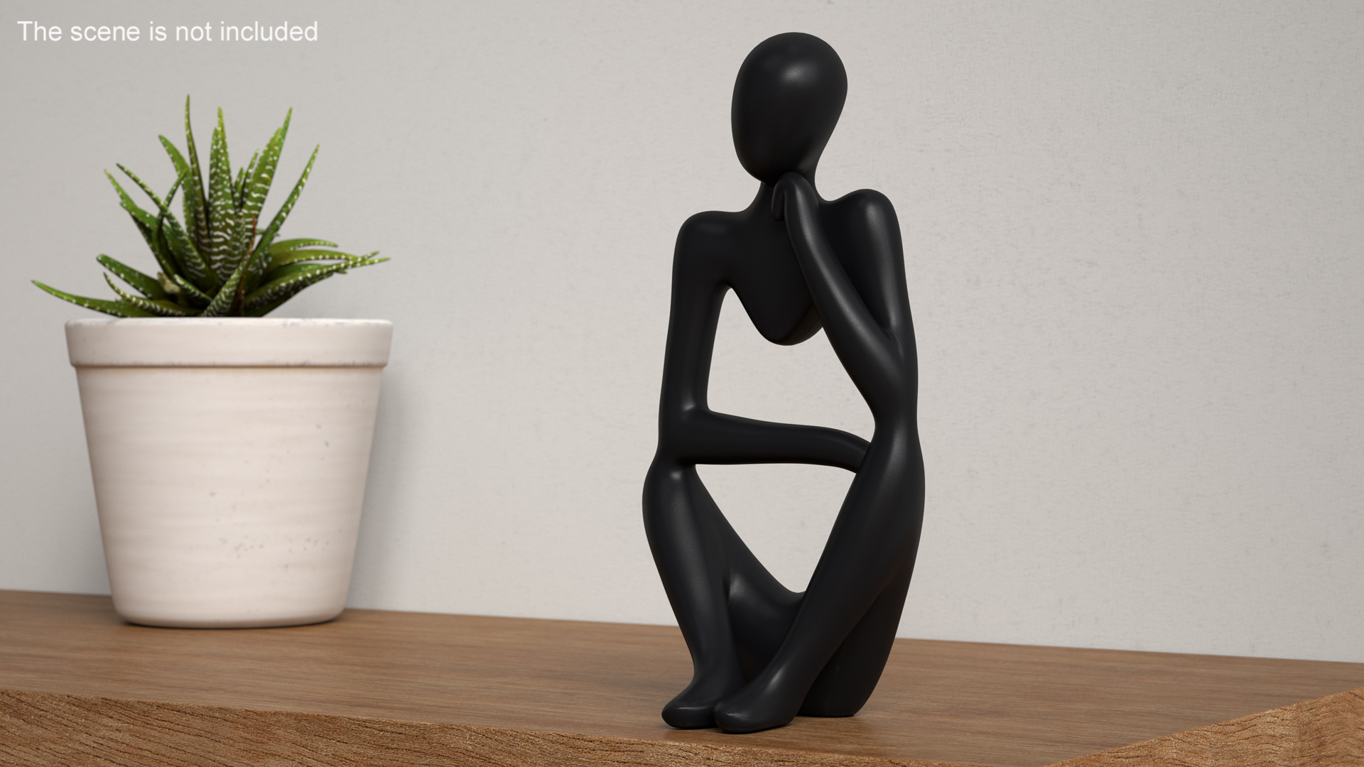 3D model Artistic Human Sculpture Black