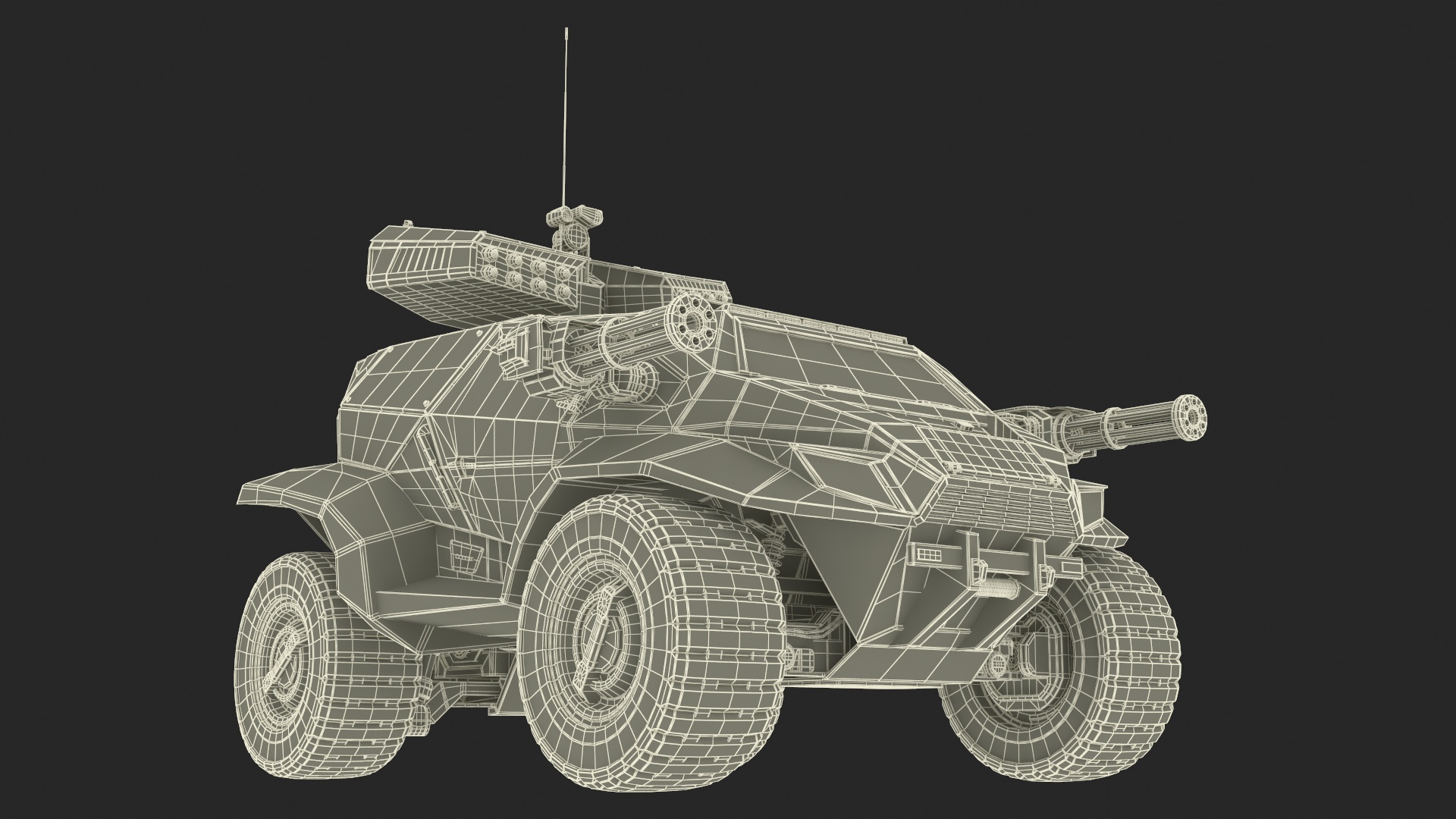 Worn Fantastic Military Vehicle Khaki 3D
