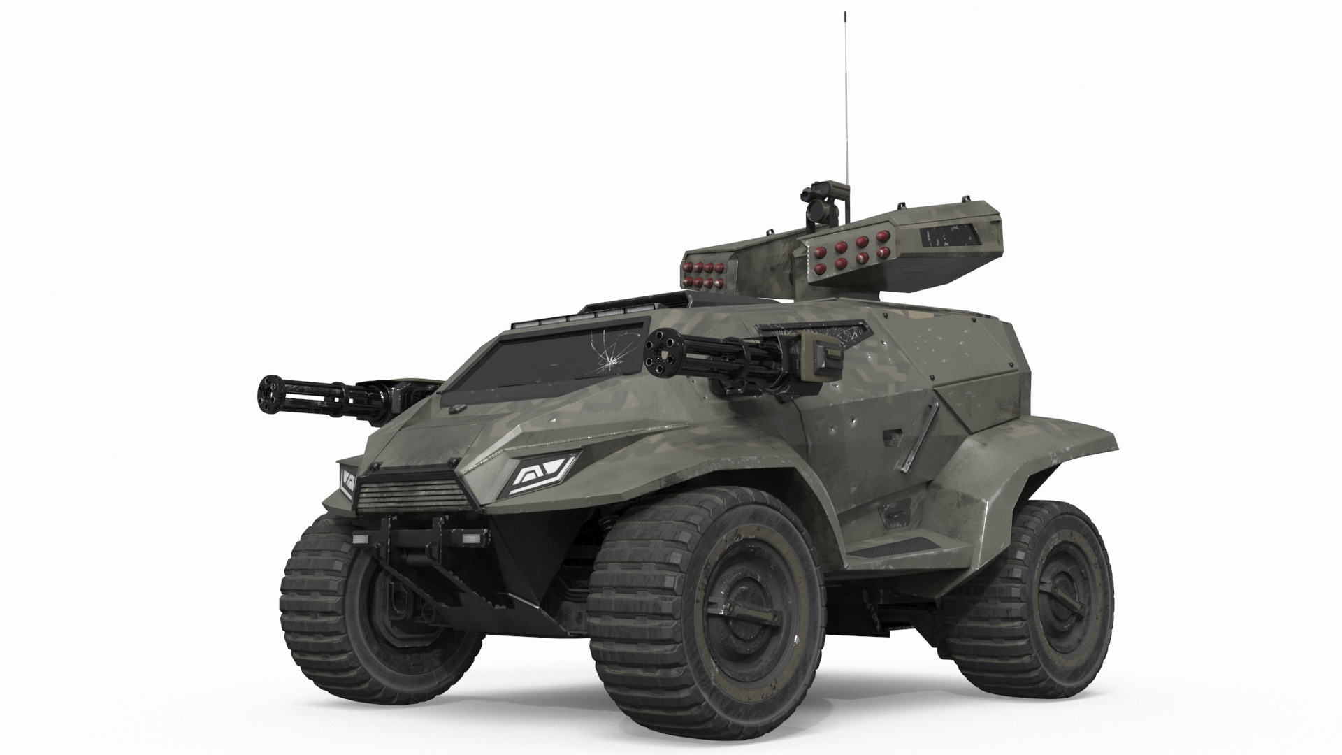 Worn Fantastic Military Vehicle Khaki 3D