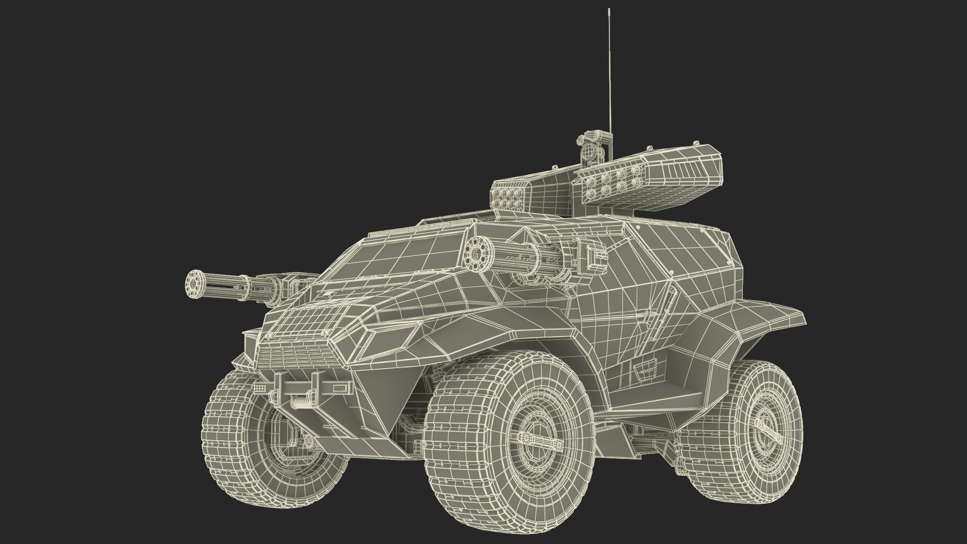 Worn Fantastic Military Vehicle Khaki 3D