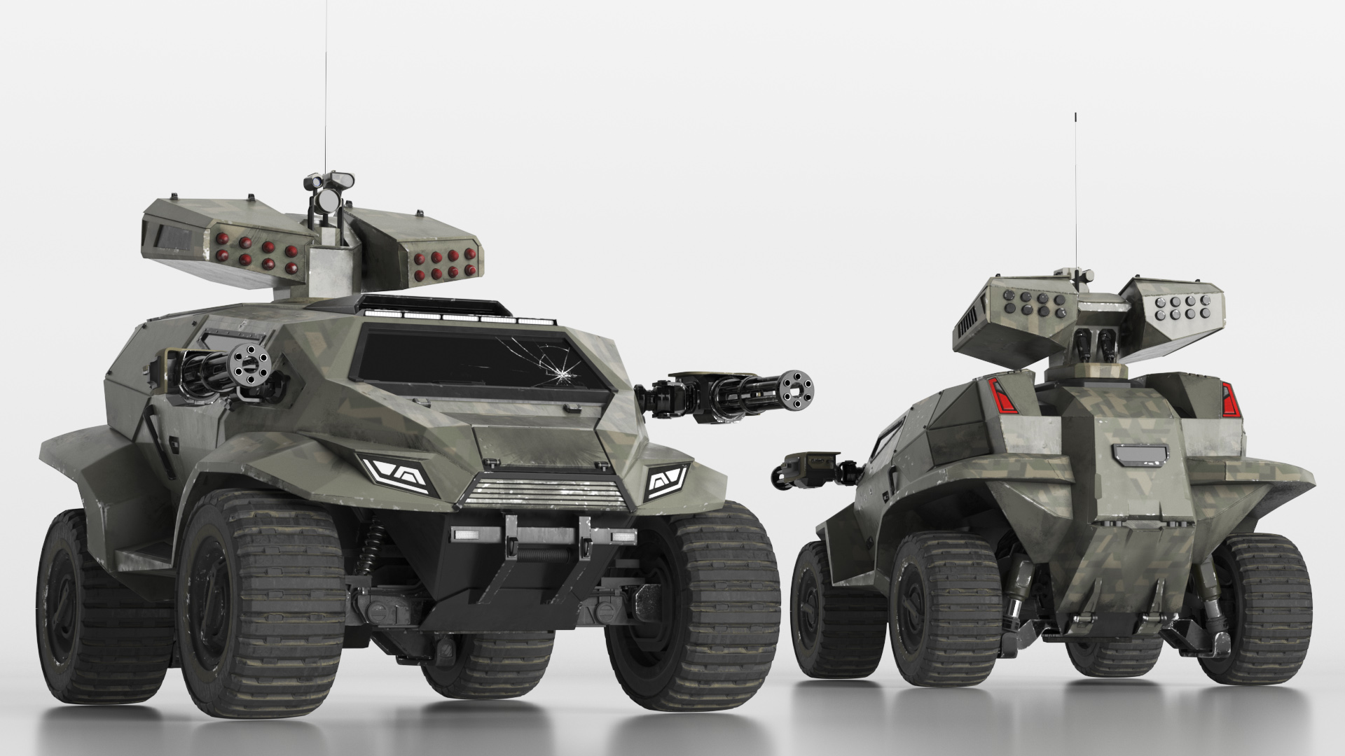 Worn Fantastic Military Vehicle Khaki 3D