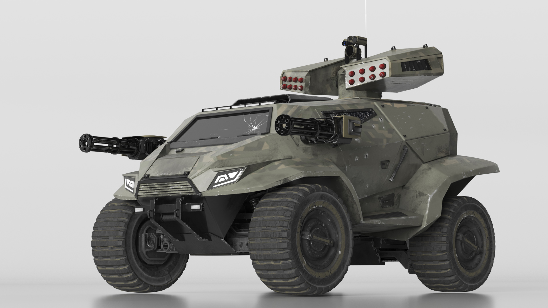 Worn Fantastic Military Vehicle Khaki 3D