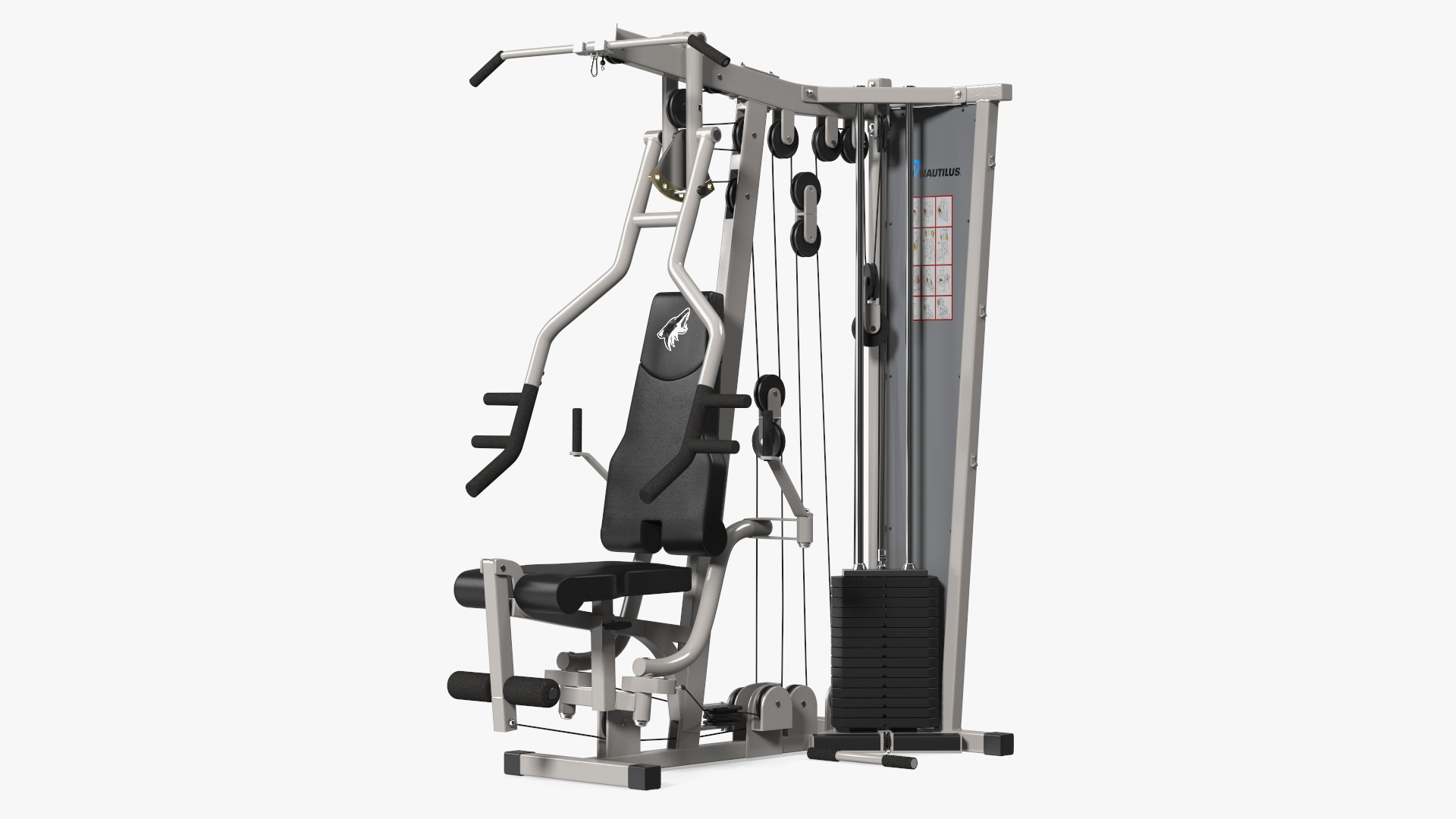 Multifunctional Home Gym Station 3D