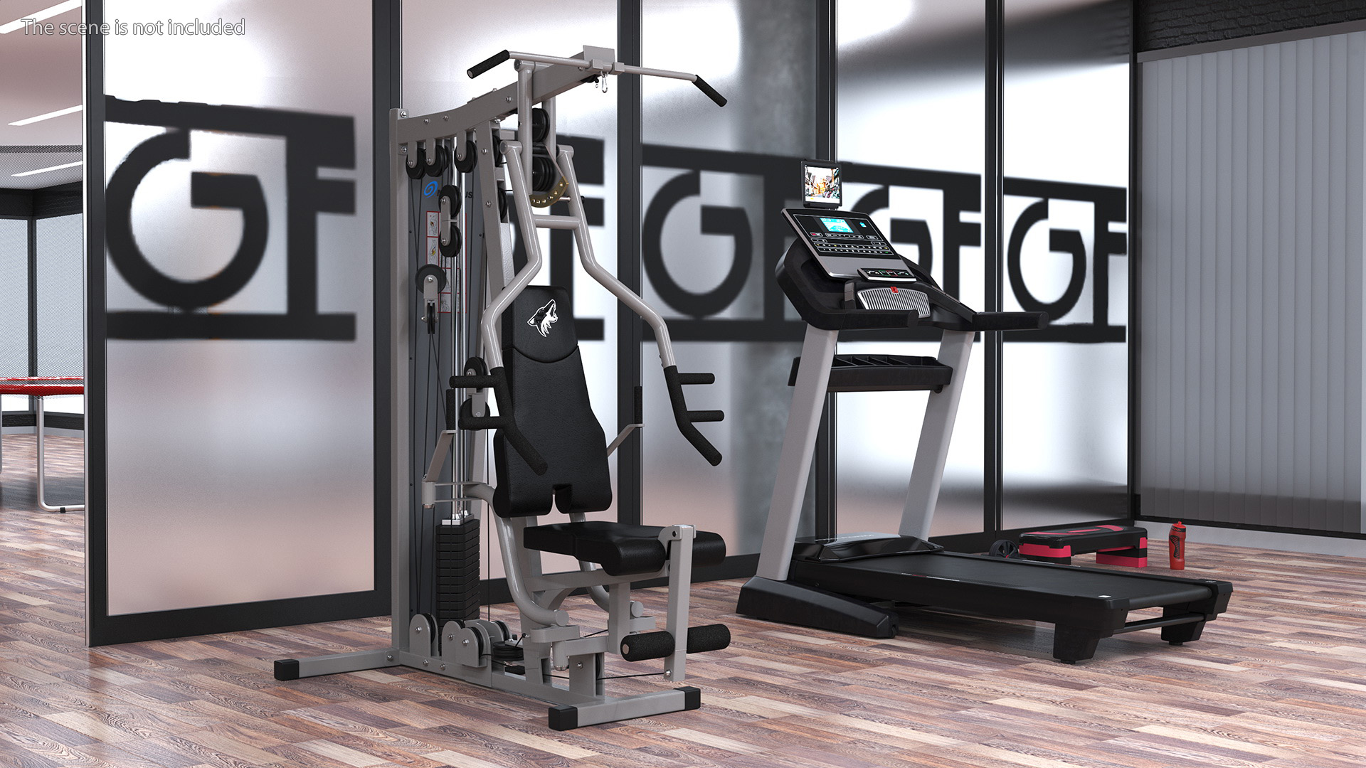 Multifunctional Home Gym Station 3D
