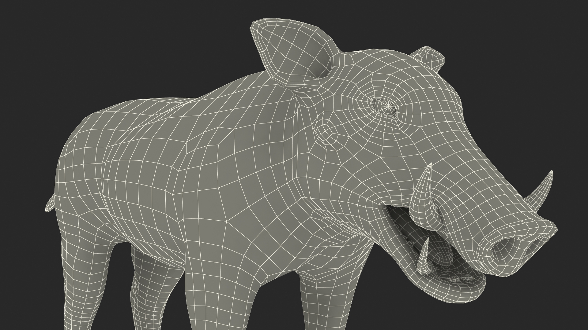 3D Warthog Basic Pose model
