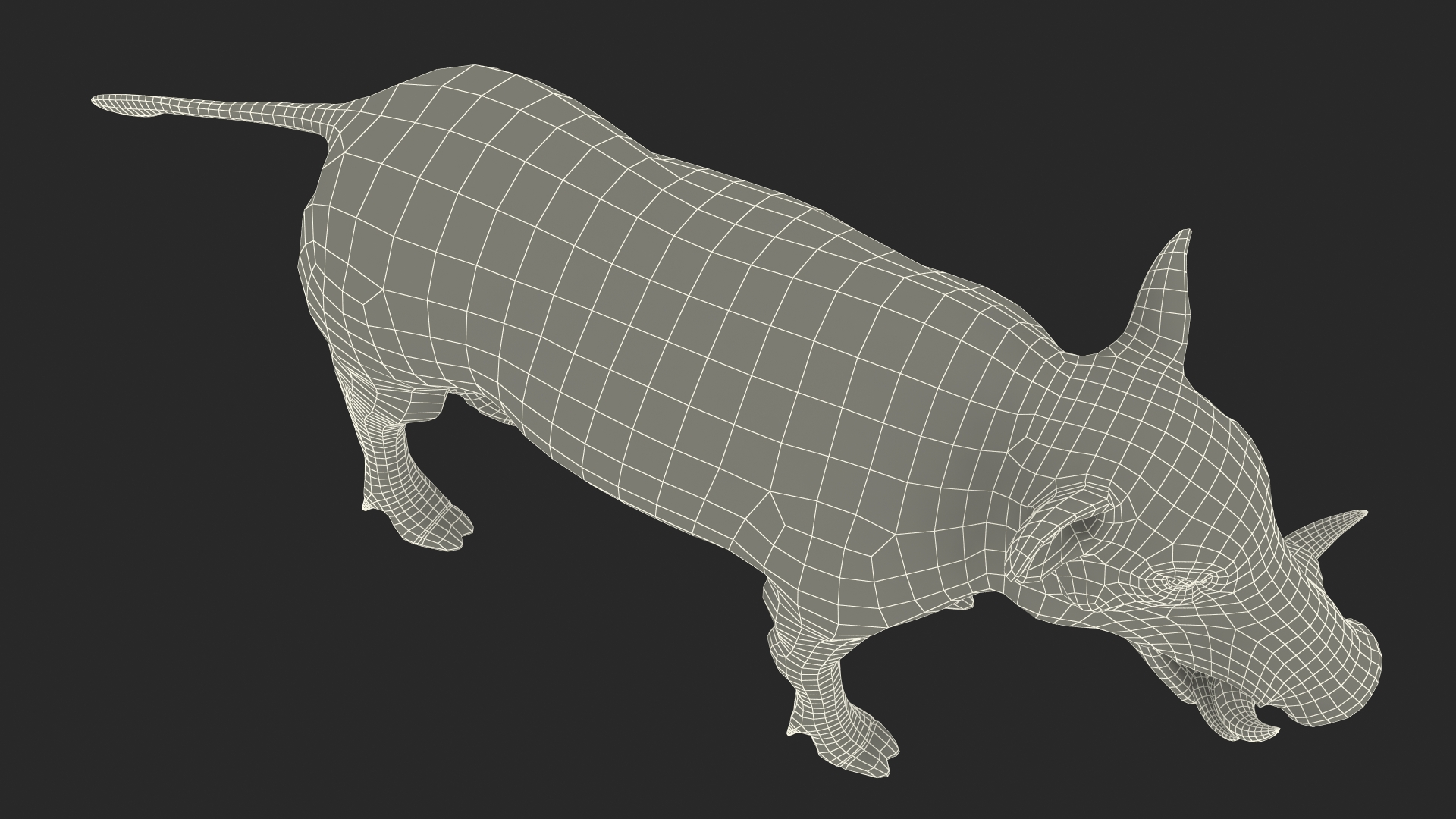 3D Warthog Basic Pose model